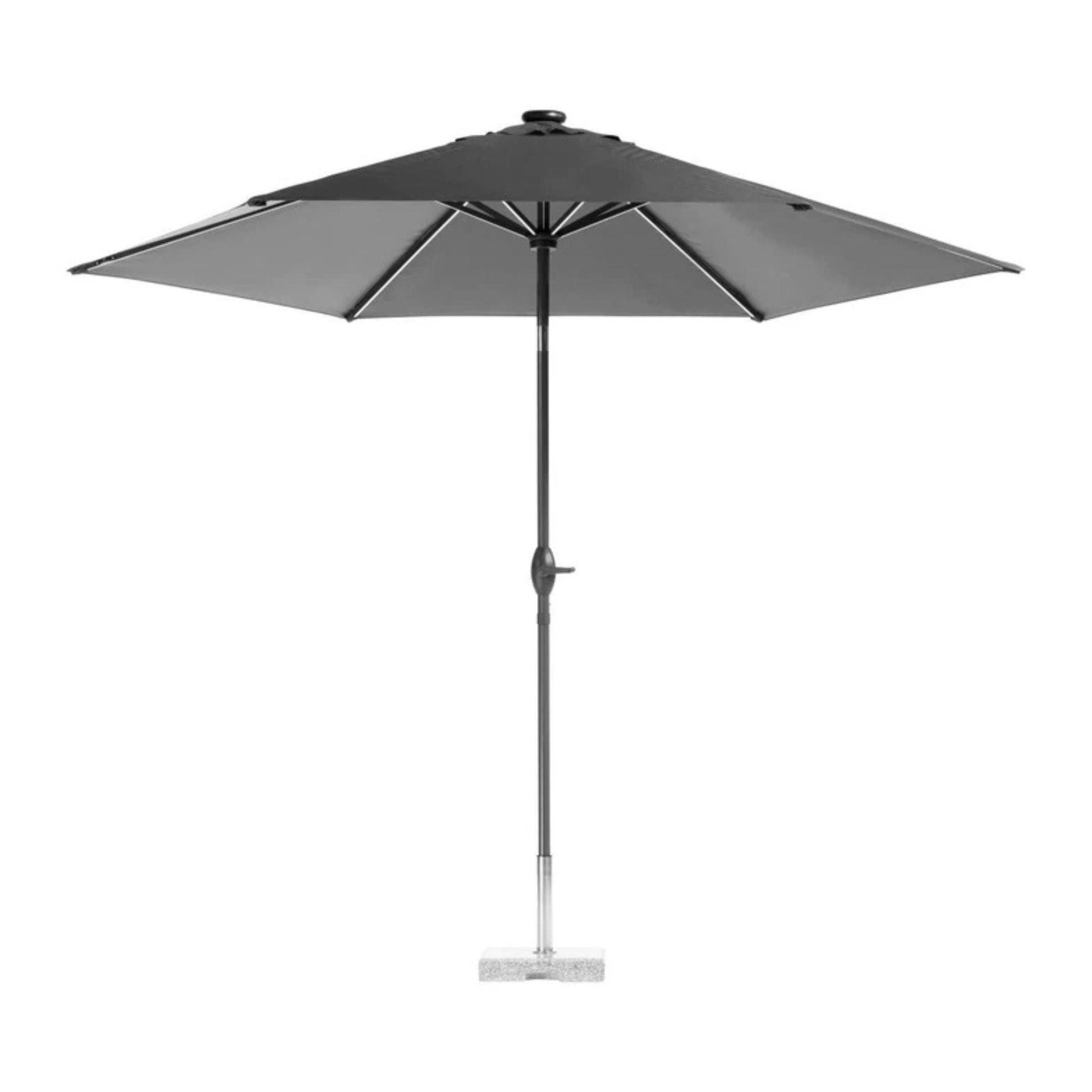 Parasol With Solar Led Lighting
