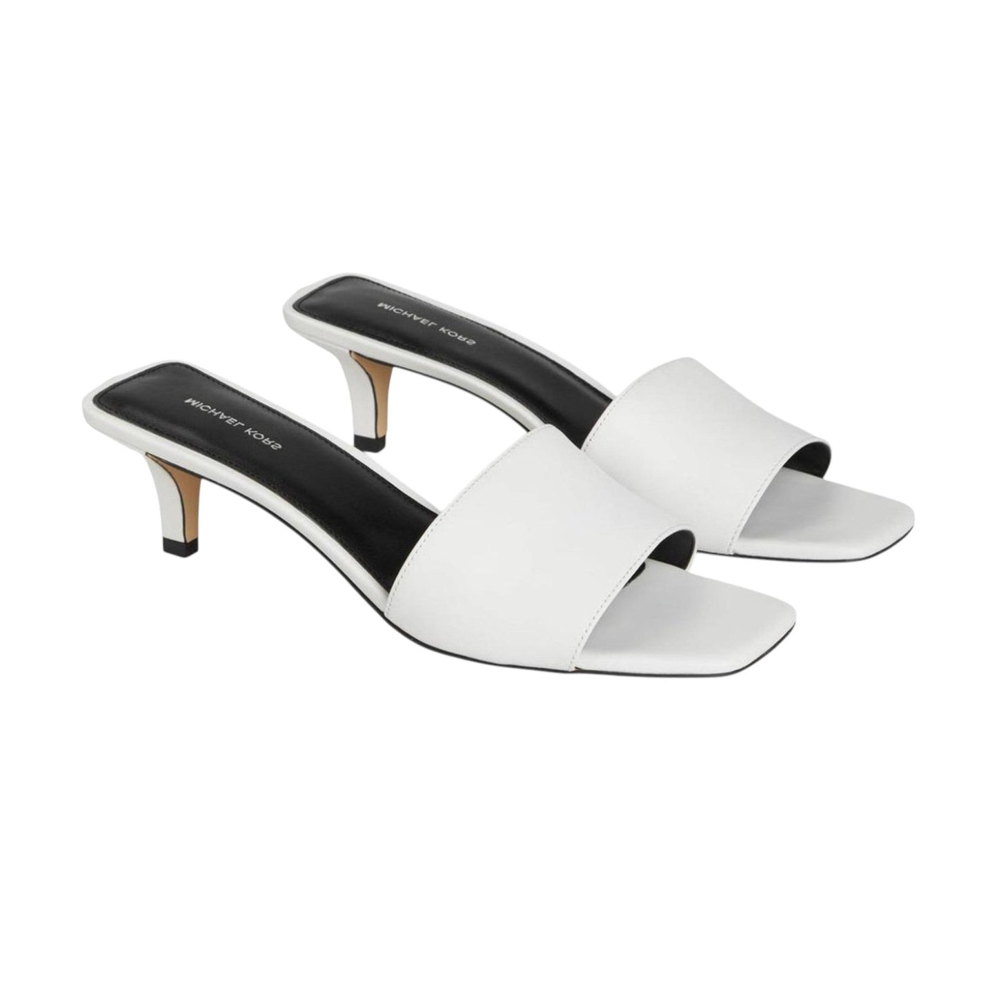 Women's Plain Heeled Shoes,White