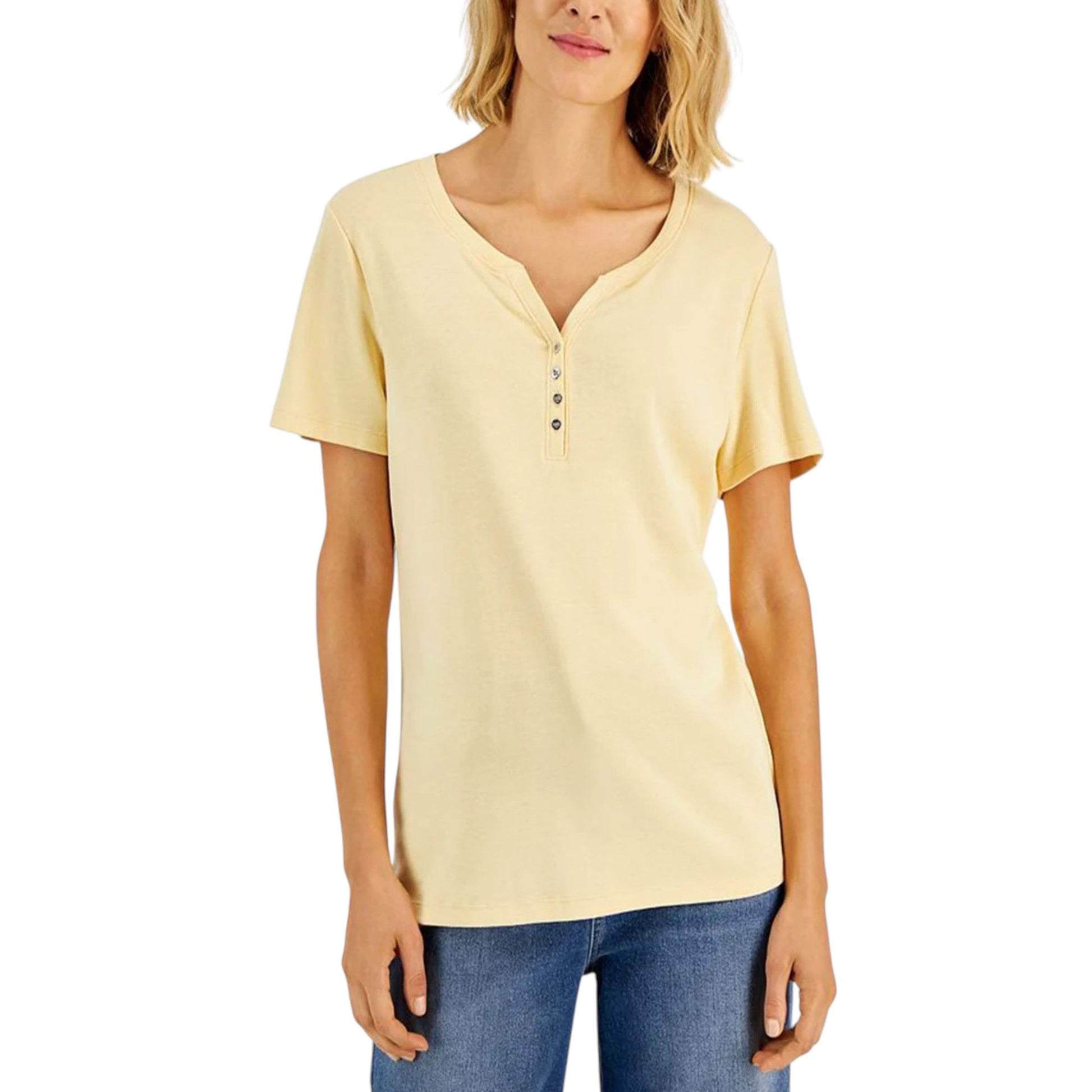 Women's Plain Top,Yellow