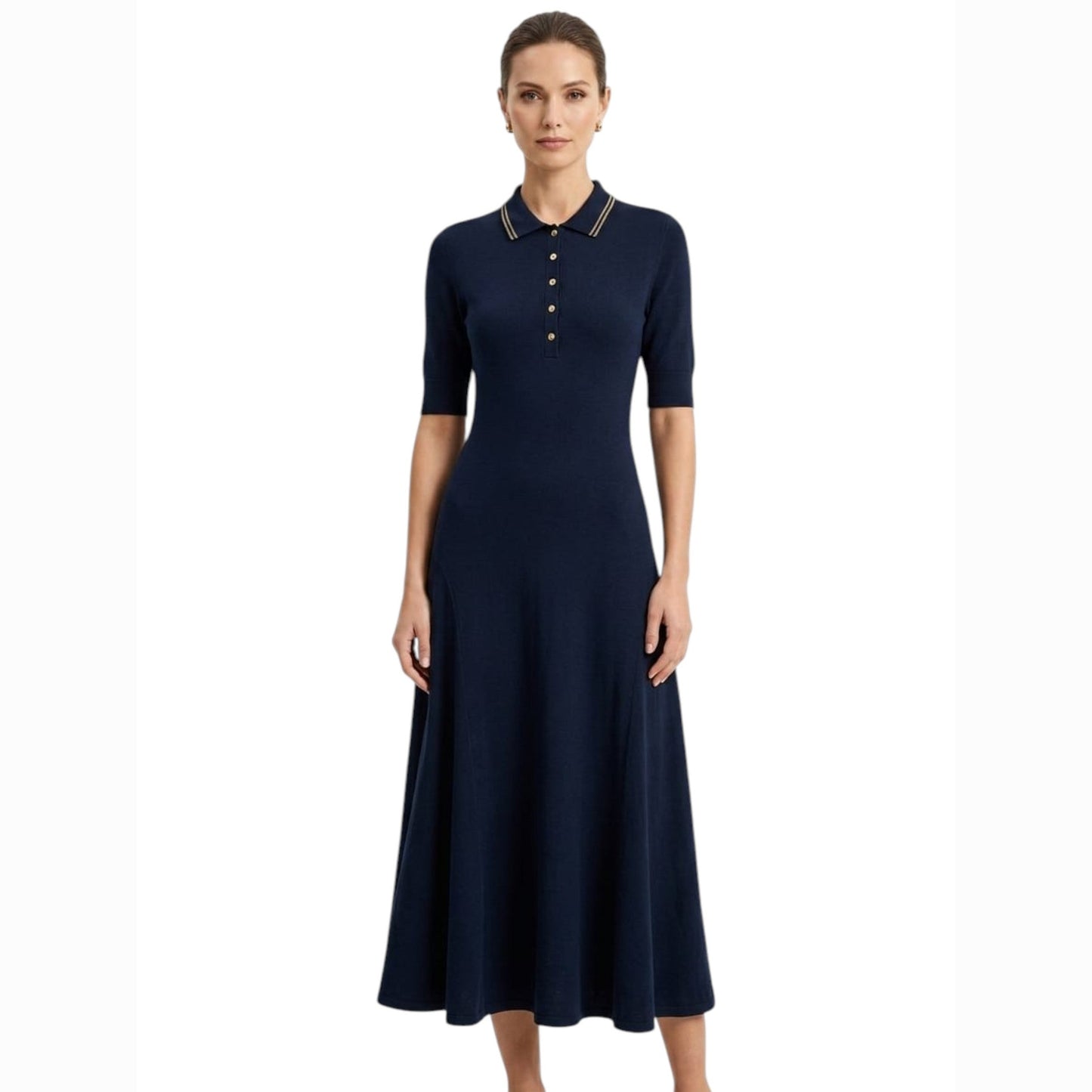 Women's Plain Dress,Navy