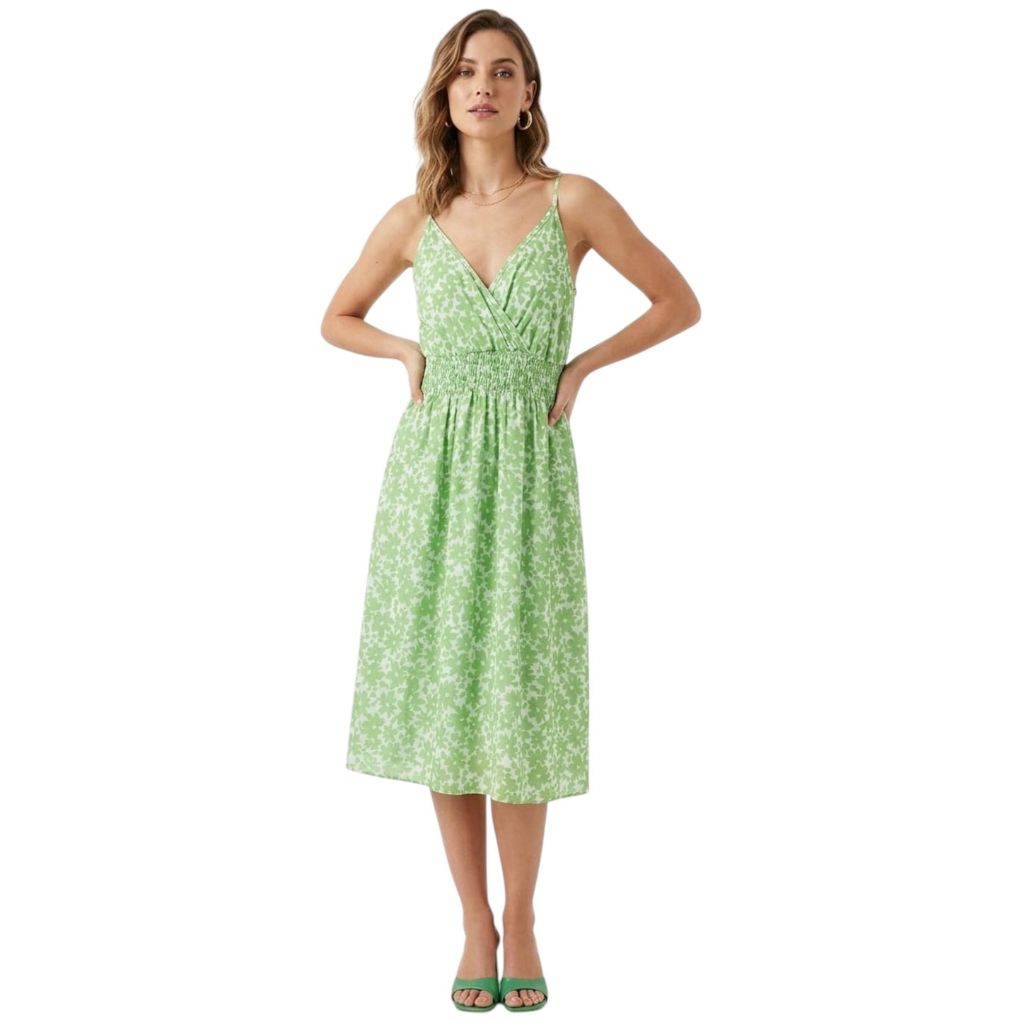 Women's Printed Dress,Green