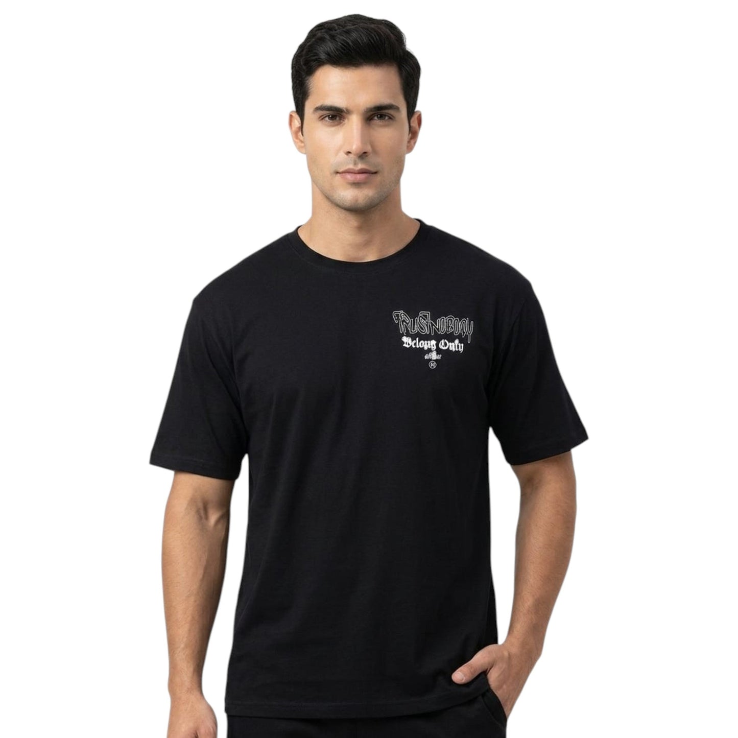 Men's Printed Top,Black