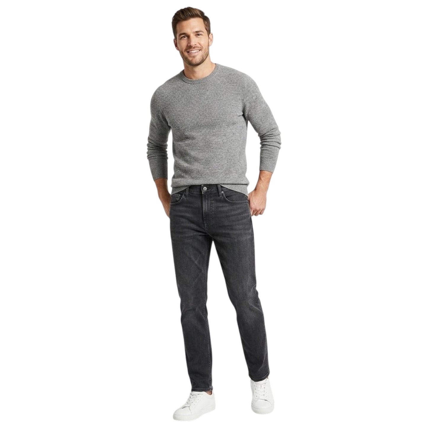 Men's Plain Jeans,Black