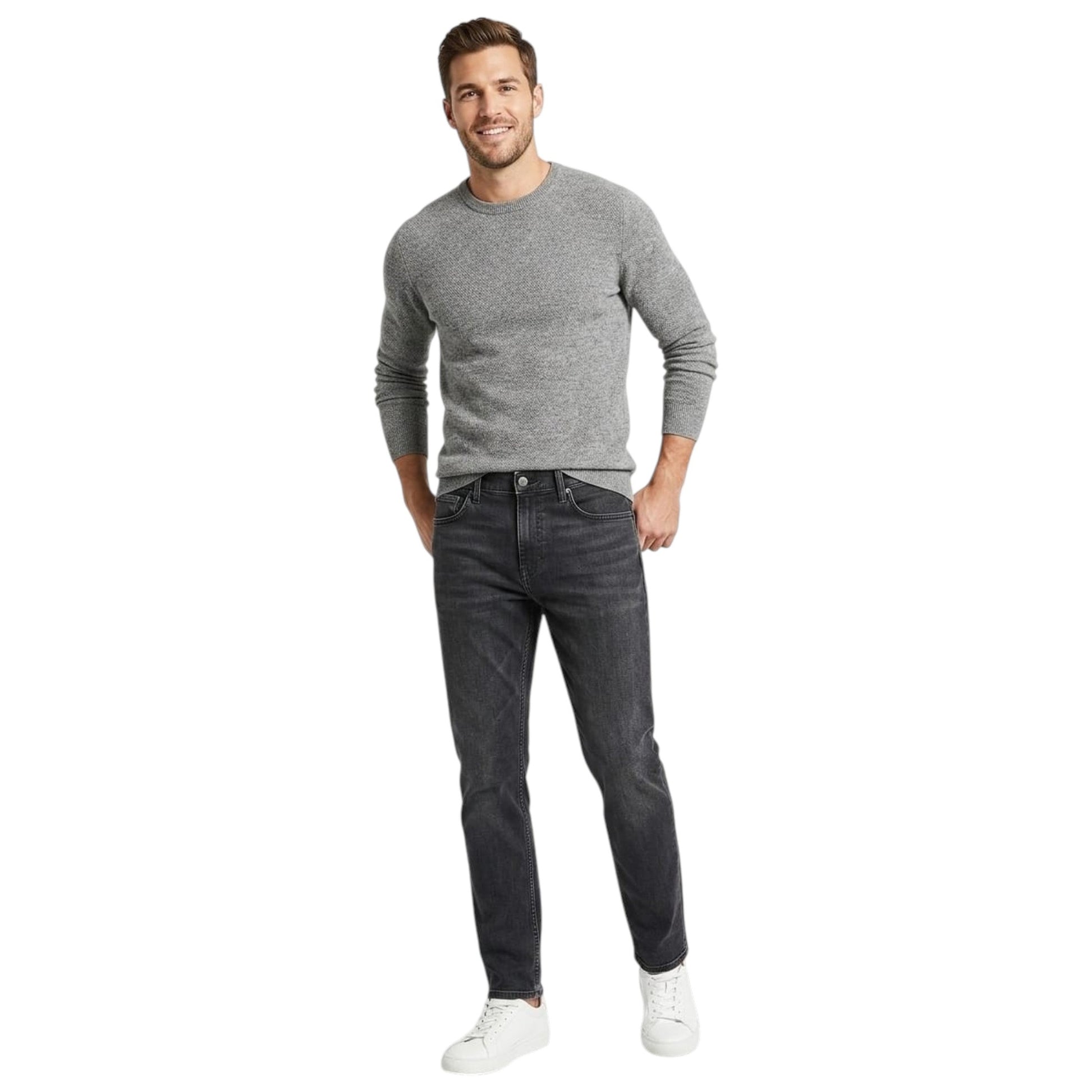 Men's Plain Jeans,Black