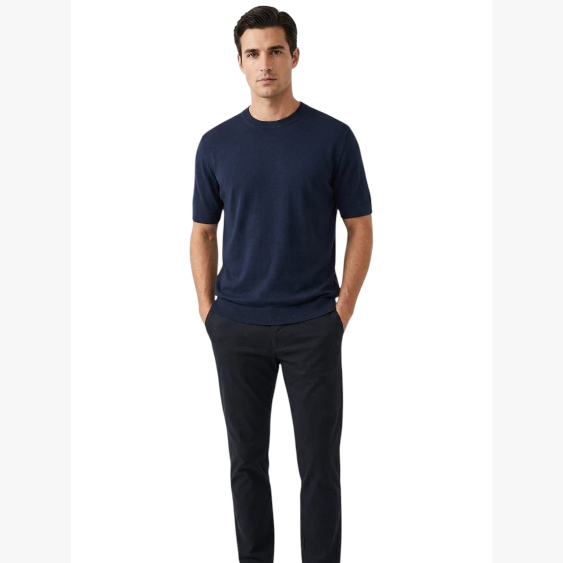 Men's Knitted Top,Navy