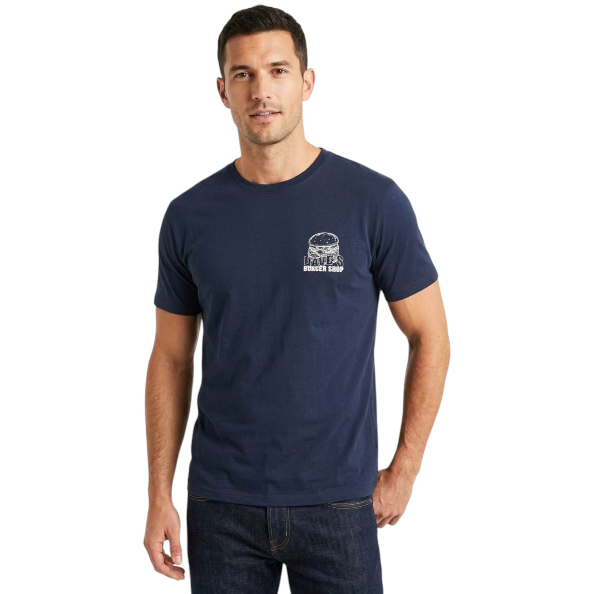 Men's Printed Top,Navy
