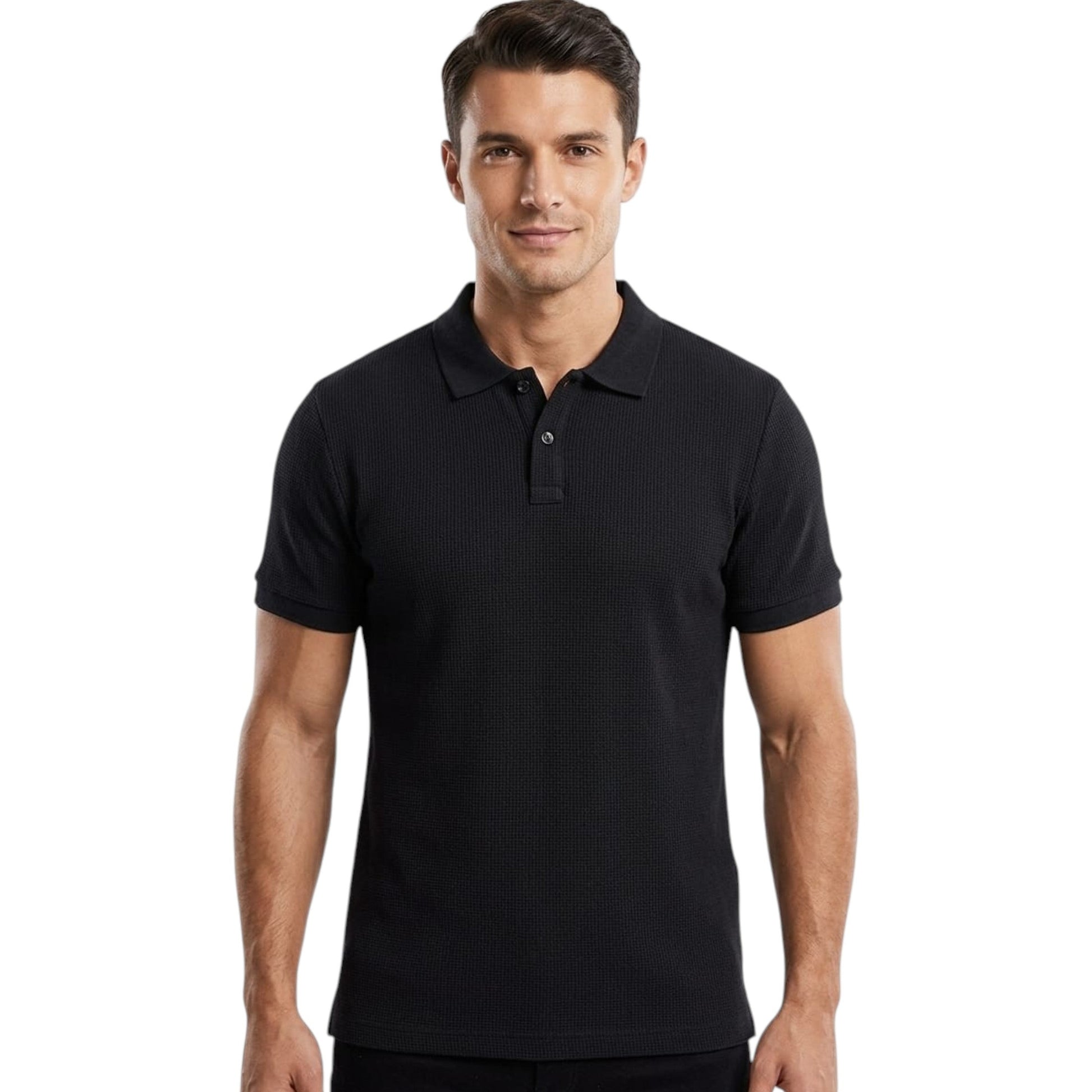 Men's Textured Top,Black