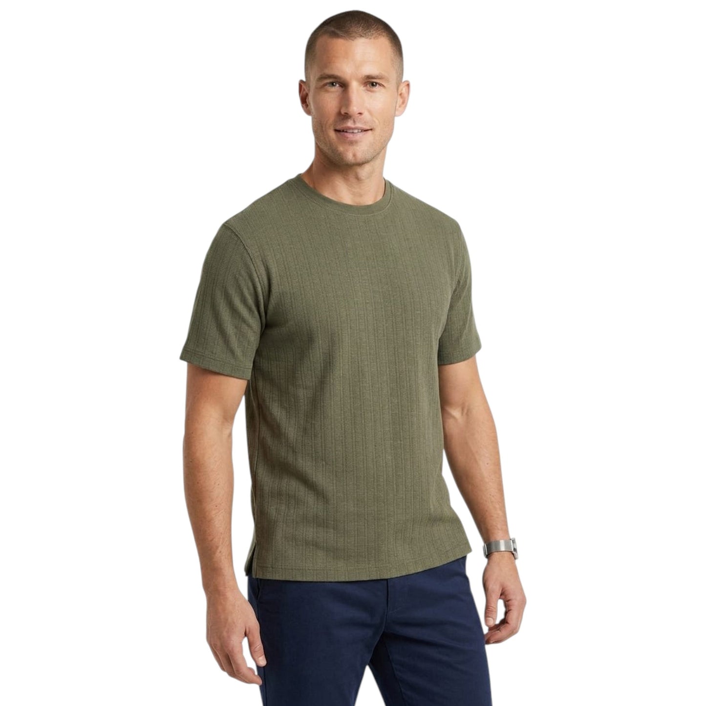 Men's Textured Top,Olive