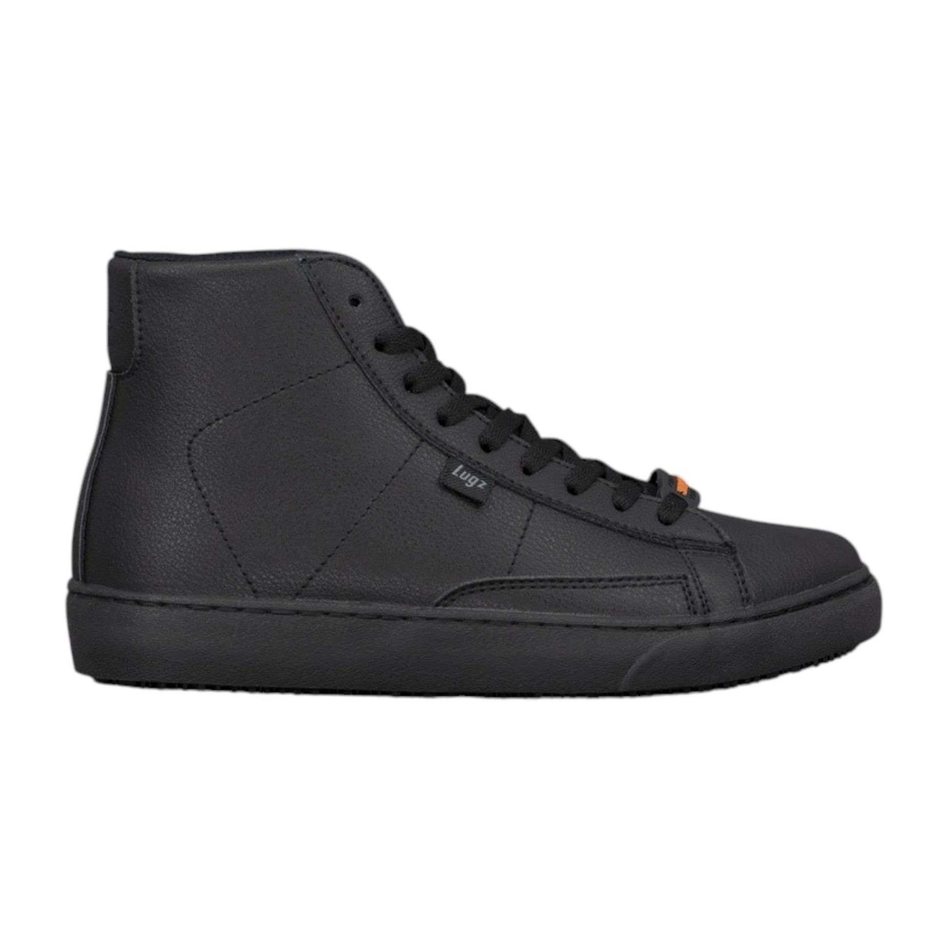 Men's Plain High Top Shoes,Black