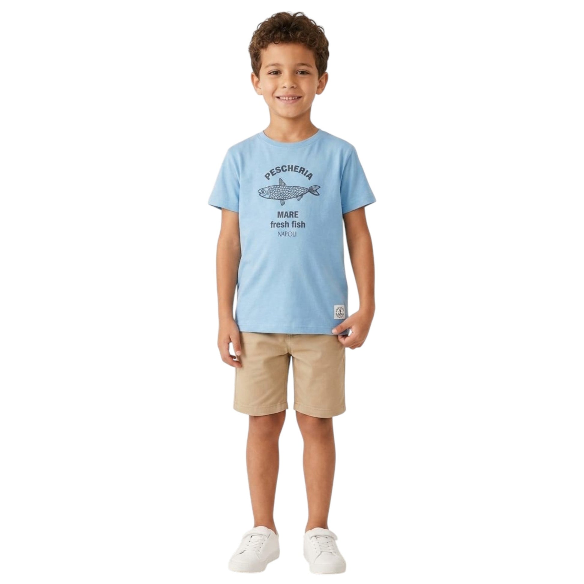 Kids Boy's Printed Top,Blue
