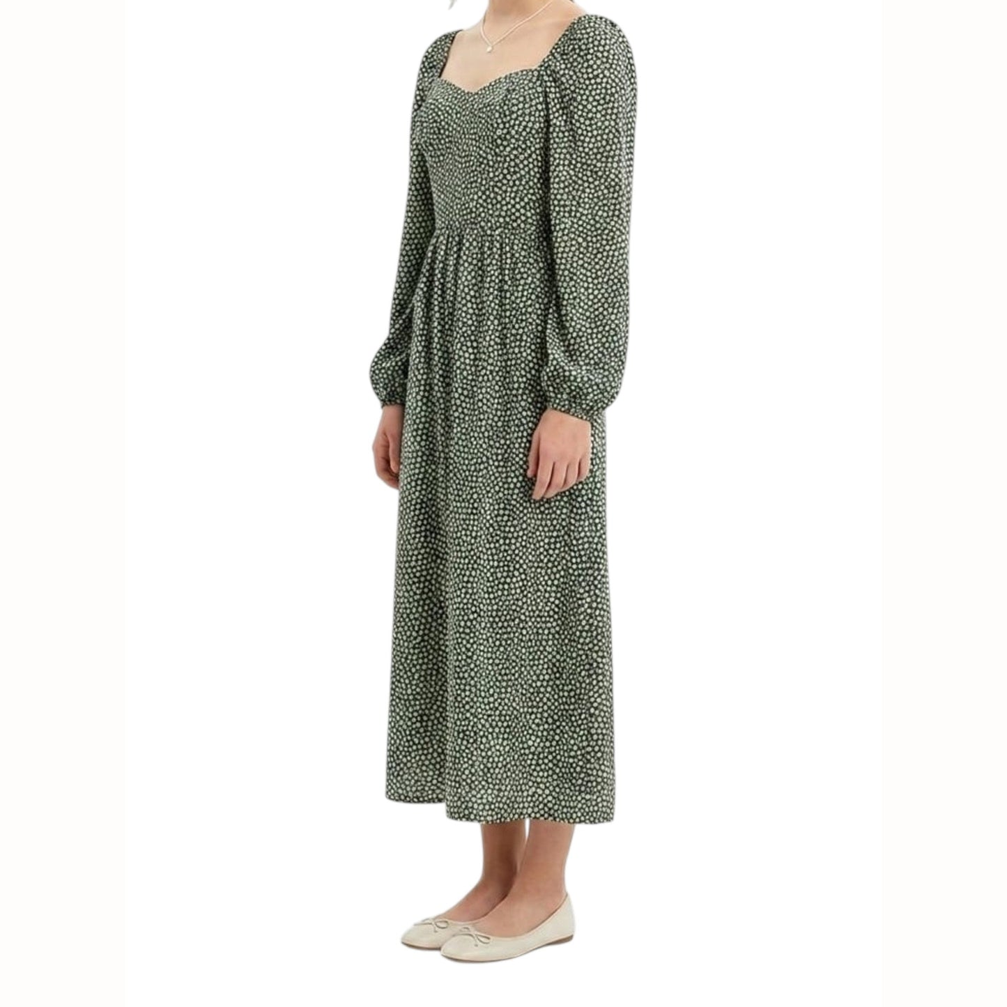 Women's Printed Dress,Black