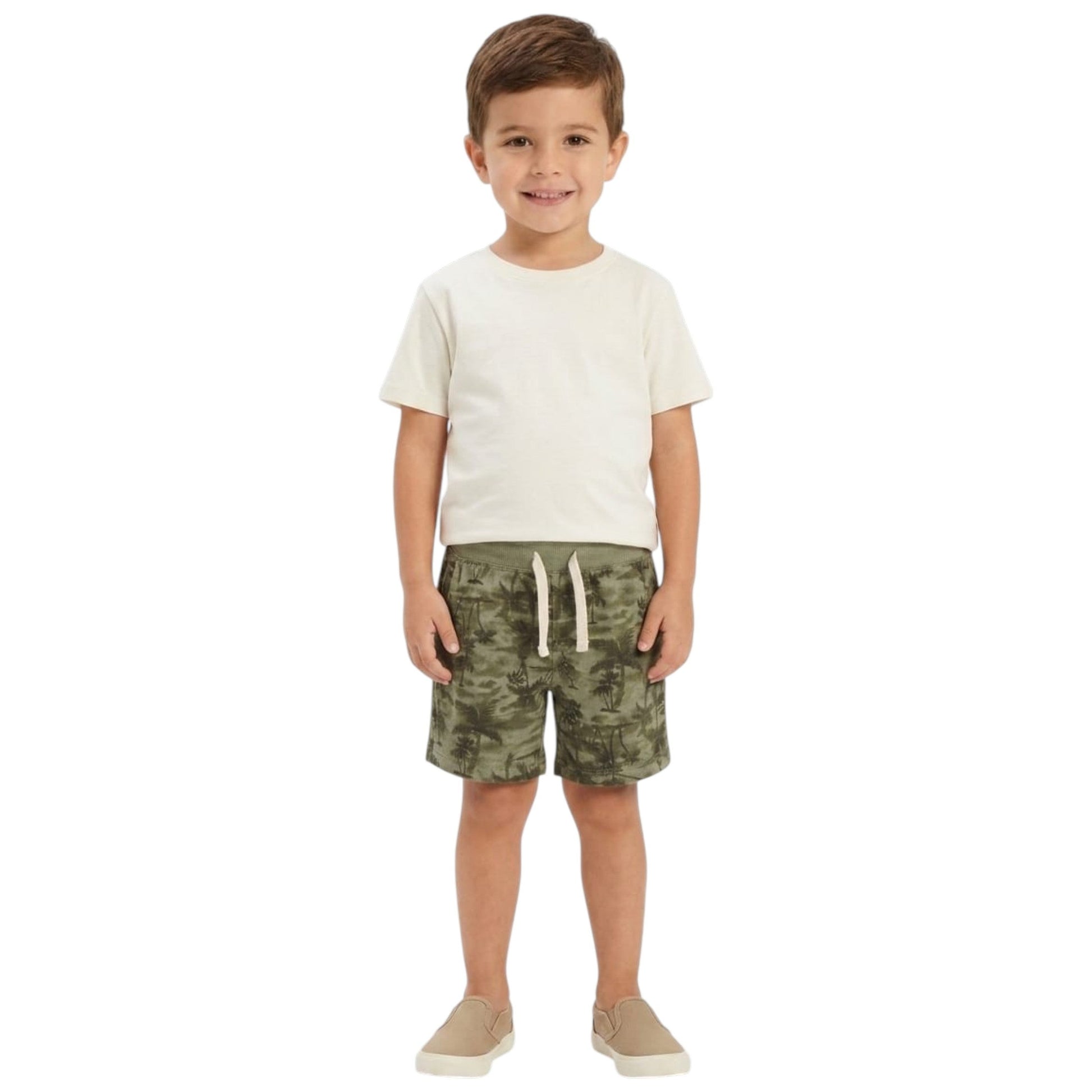 Kids Boy's Printed Short,Olive