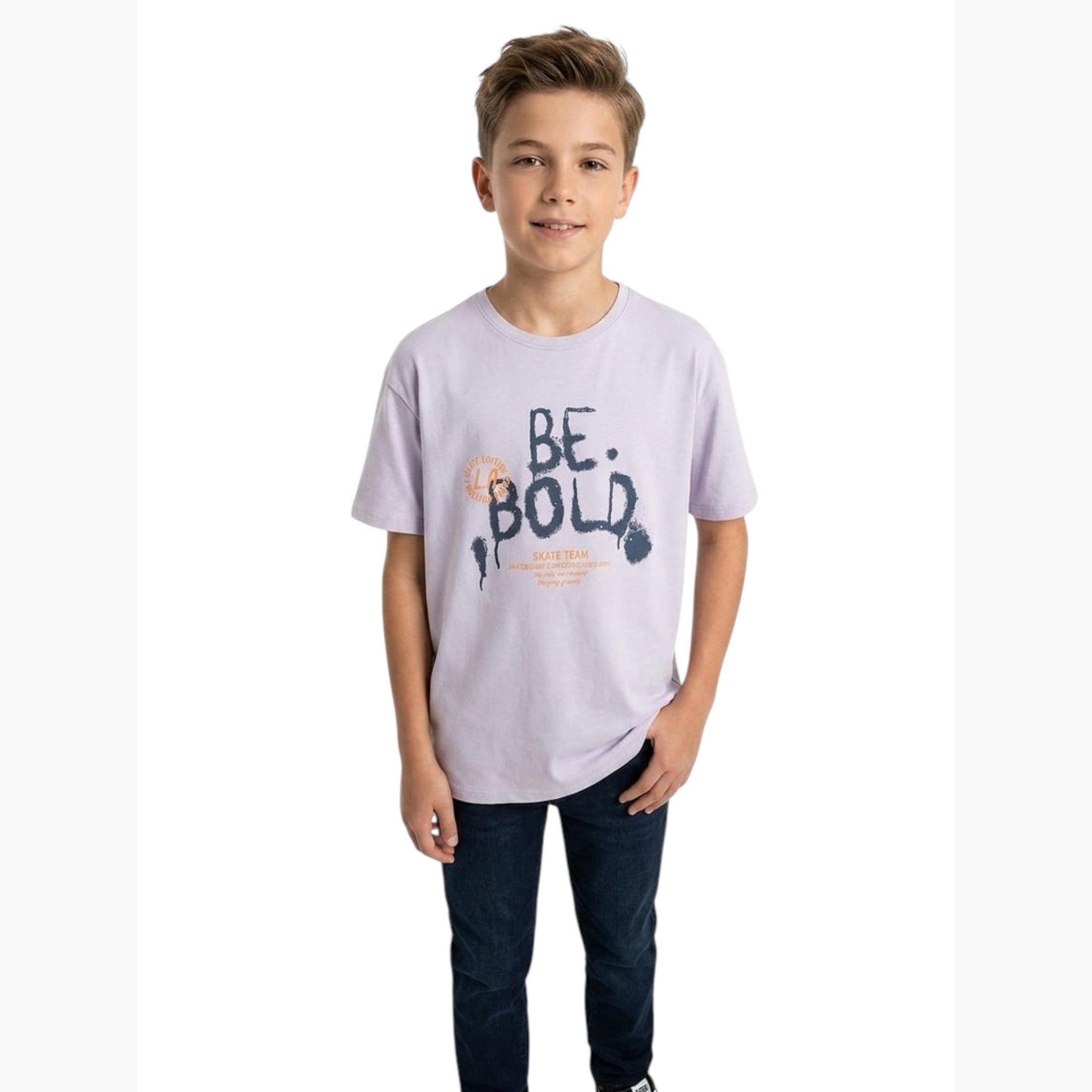 Kids Boy's Printed TOP,Dusty Purple