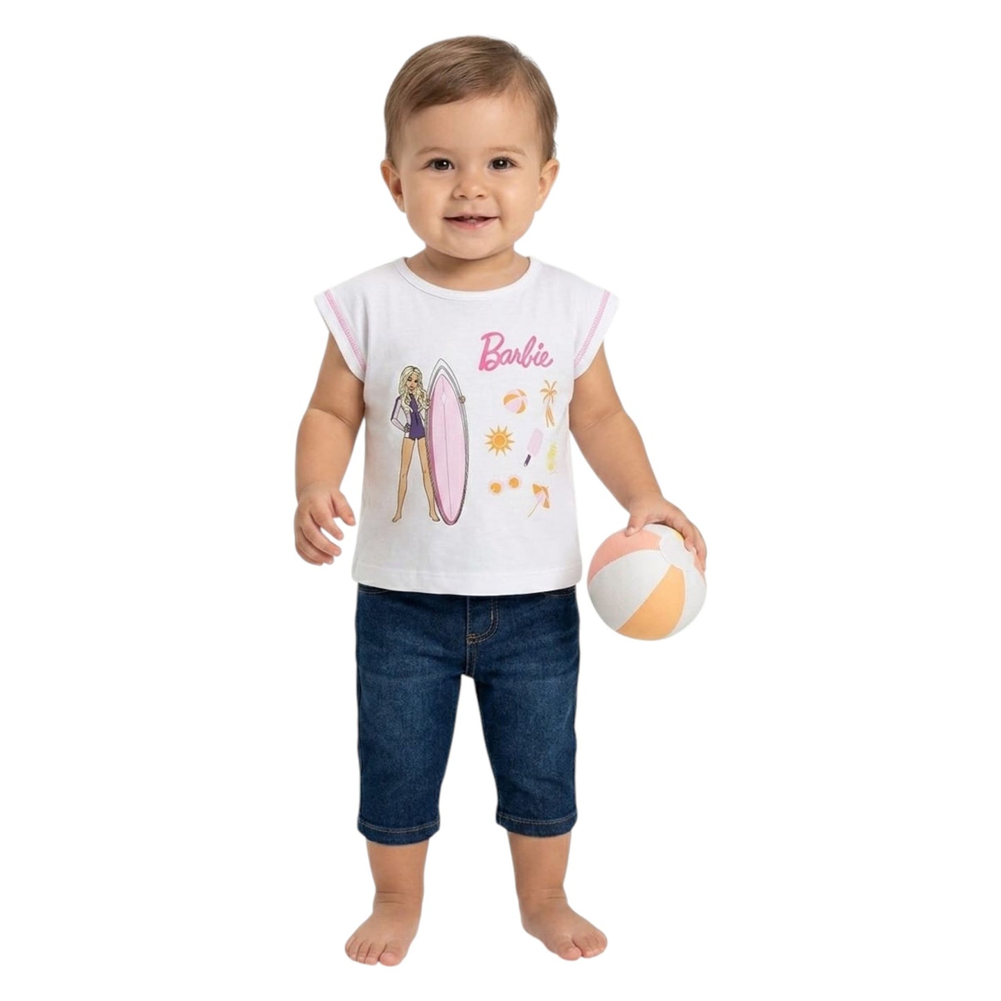 Kids Girl's Printed Top,White