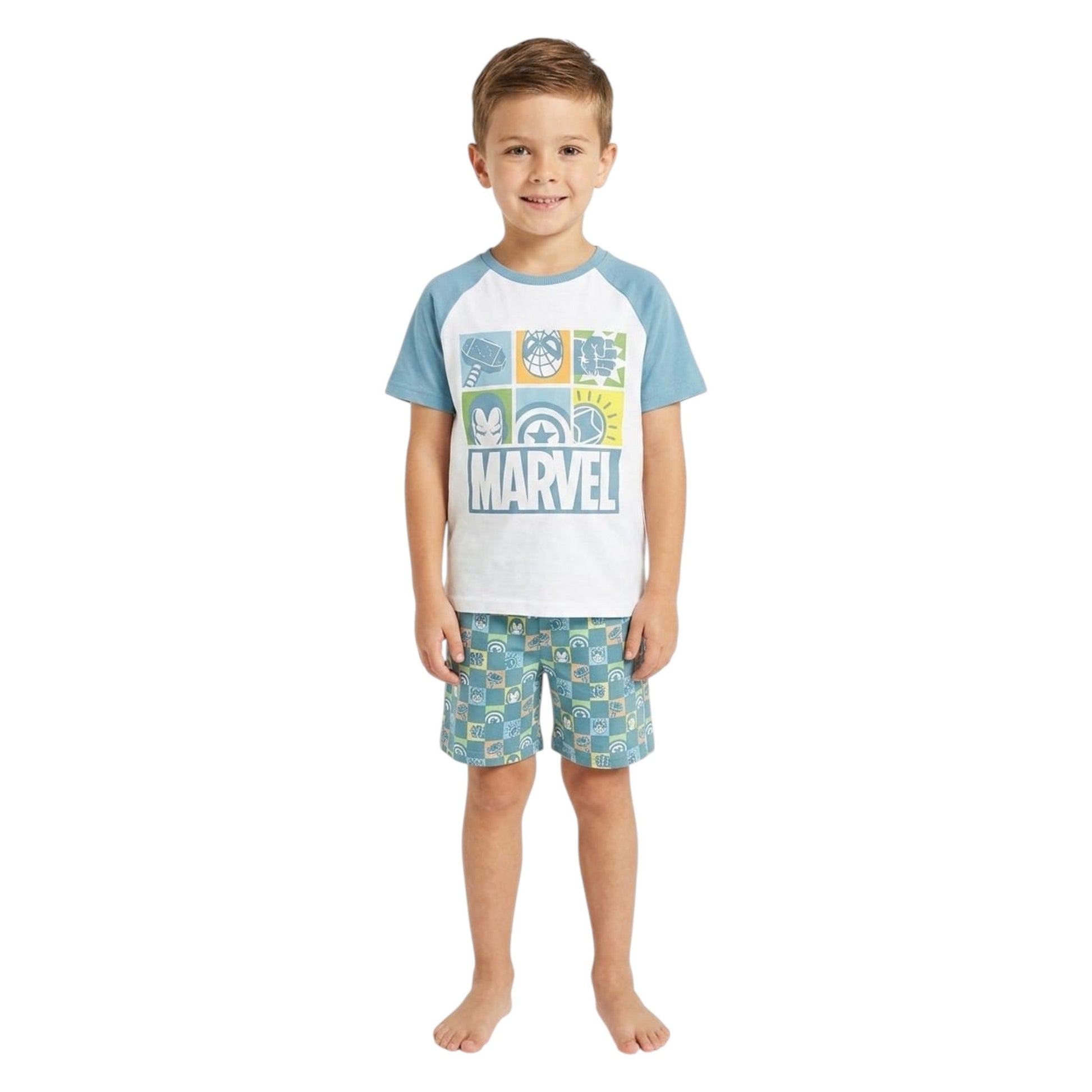 Kids Boy's Printed Set Top&Short,Blue