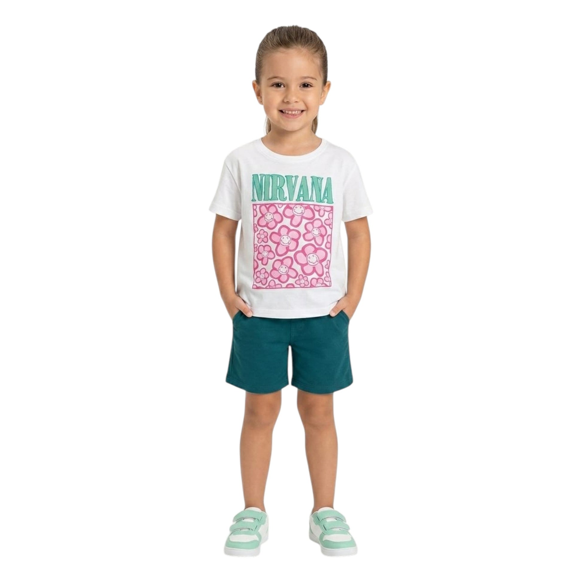 Kids Girl's Printed Top,White