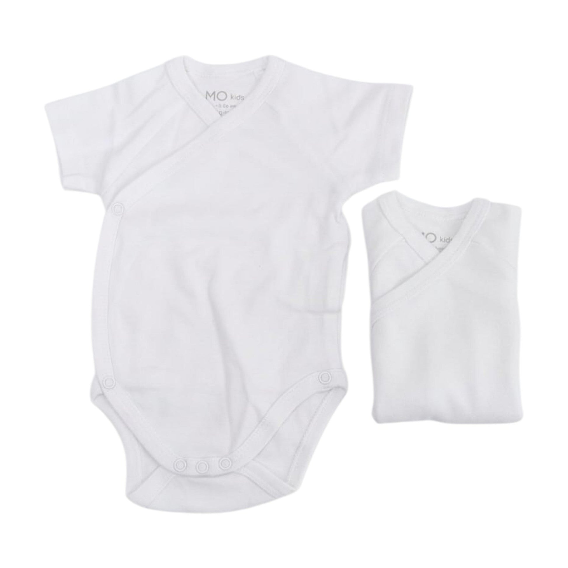 Kids Boy's Bodyuit Set 2Pieces,White