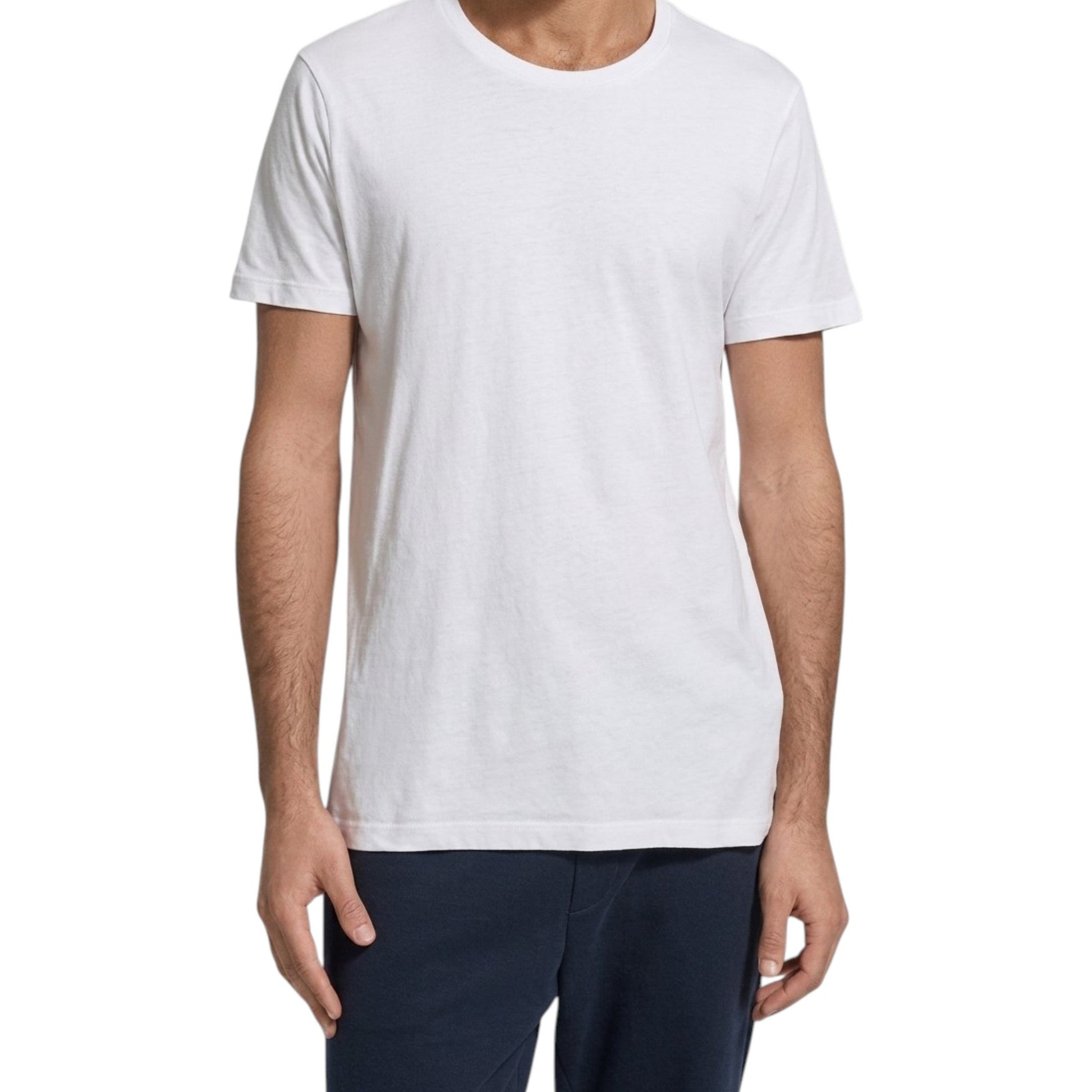 Men's Plain T Shirt Set2Pieces,White