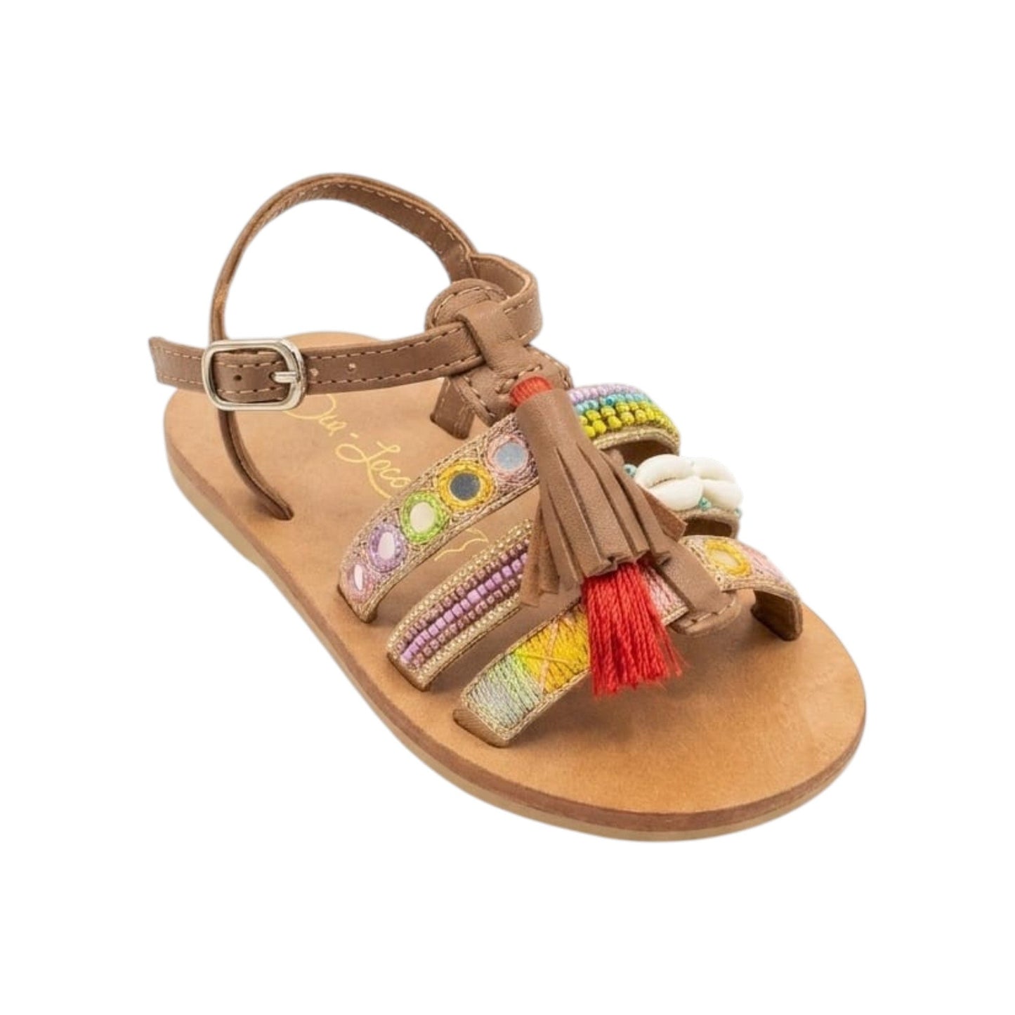 Kids Girl's Ribbed Sandals,Multi
