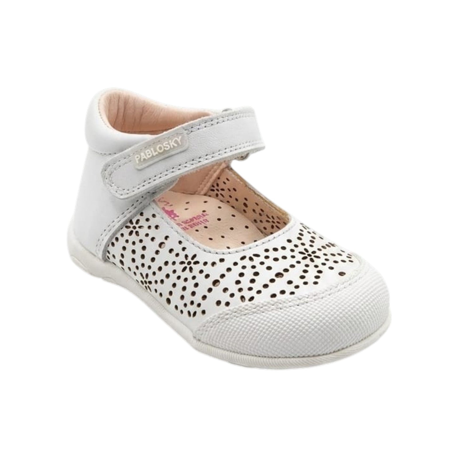 Kids Girl's Textured Shoes,White