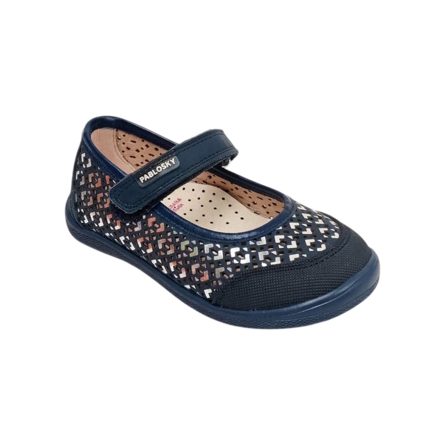 Kids Girl's Textured Shoes,Navy