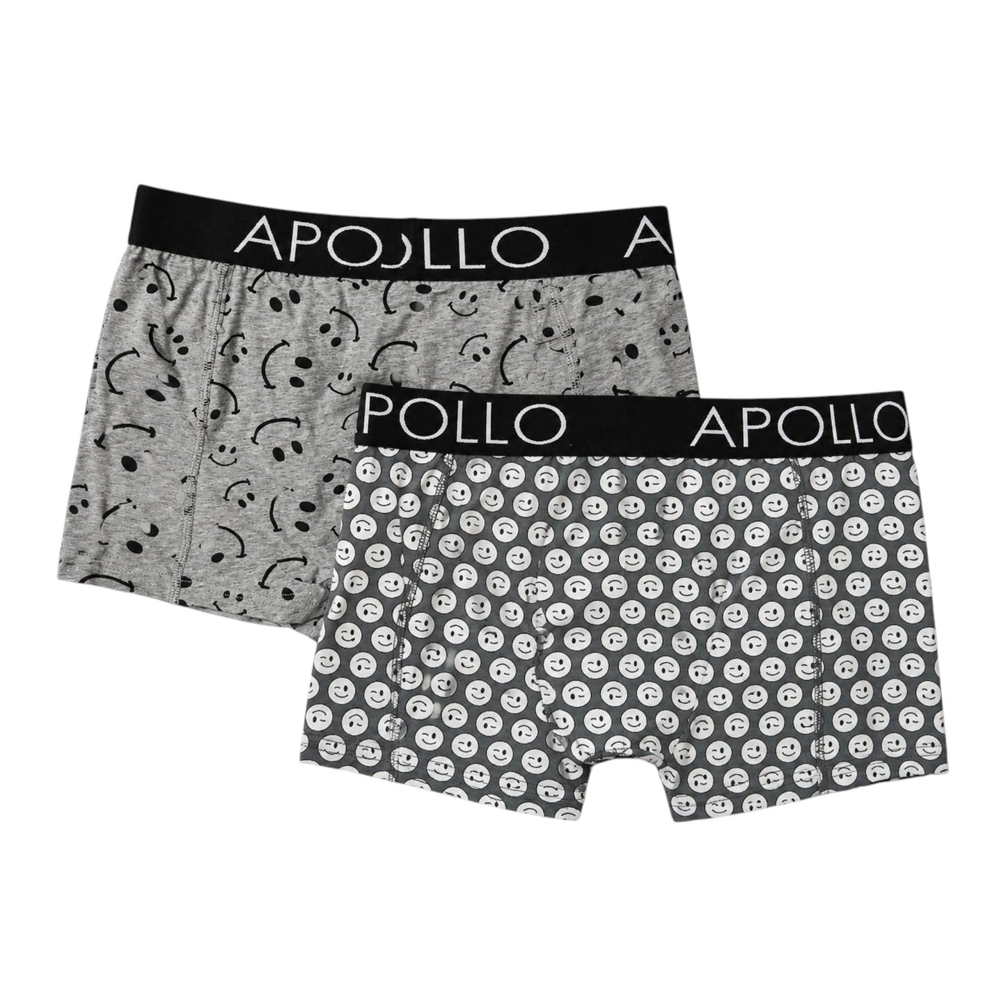 Men's Printed Boxer Set 2Pieces,Black