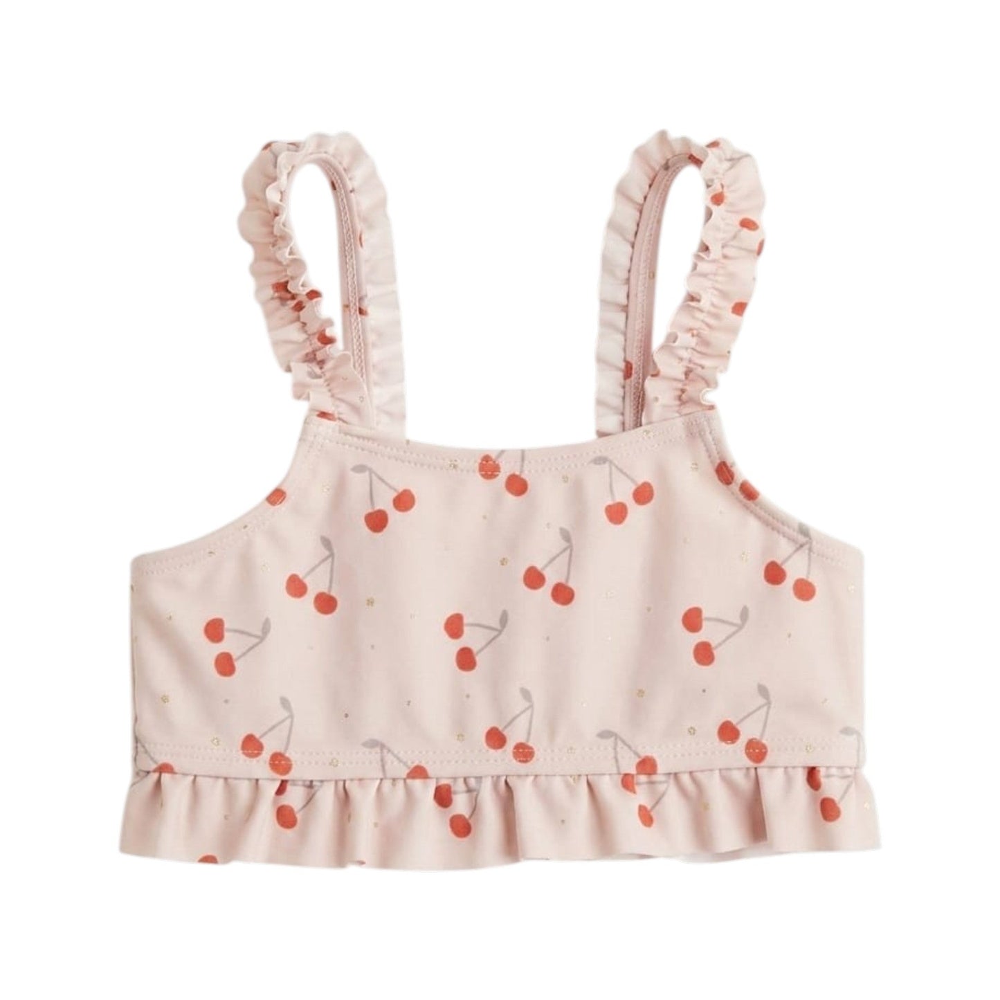 Kids Girl's Printed One Pieces Bikini Top,Rose Beige
