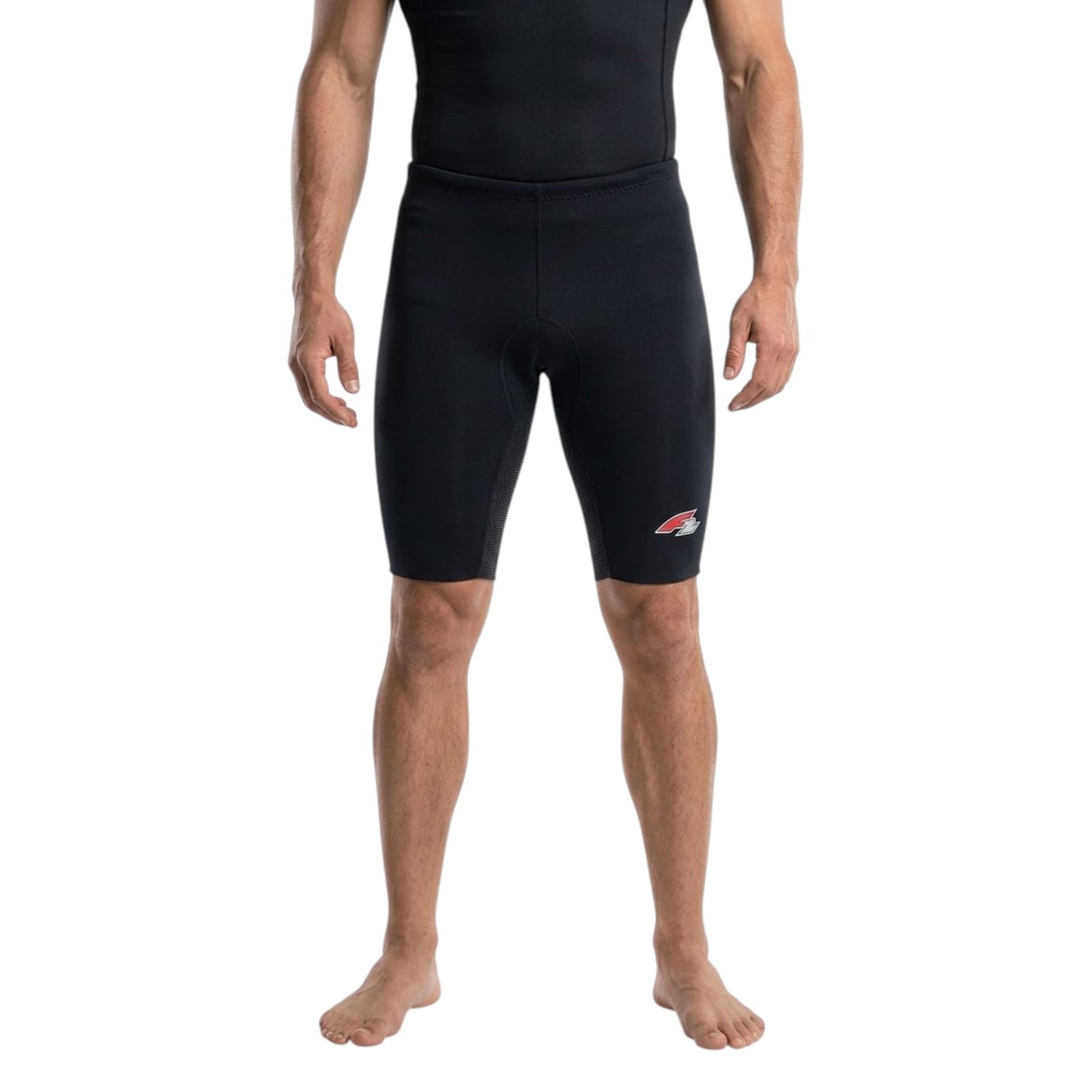 Men's Textured One Pieces Swim Short,Black
