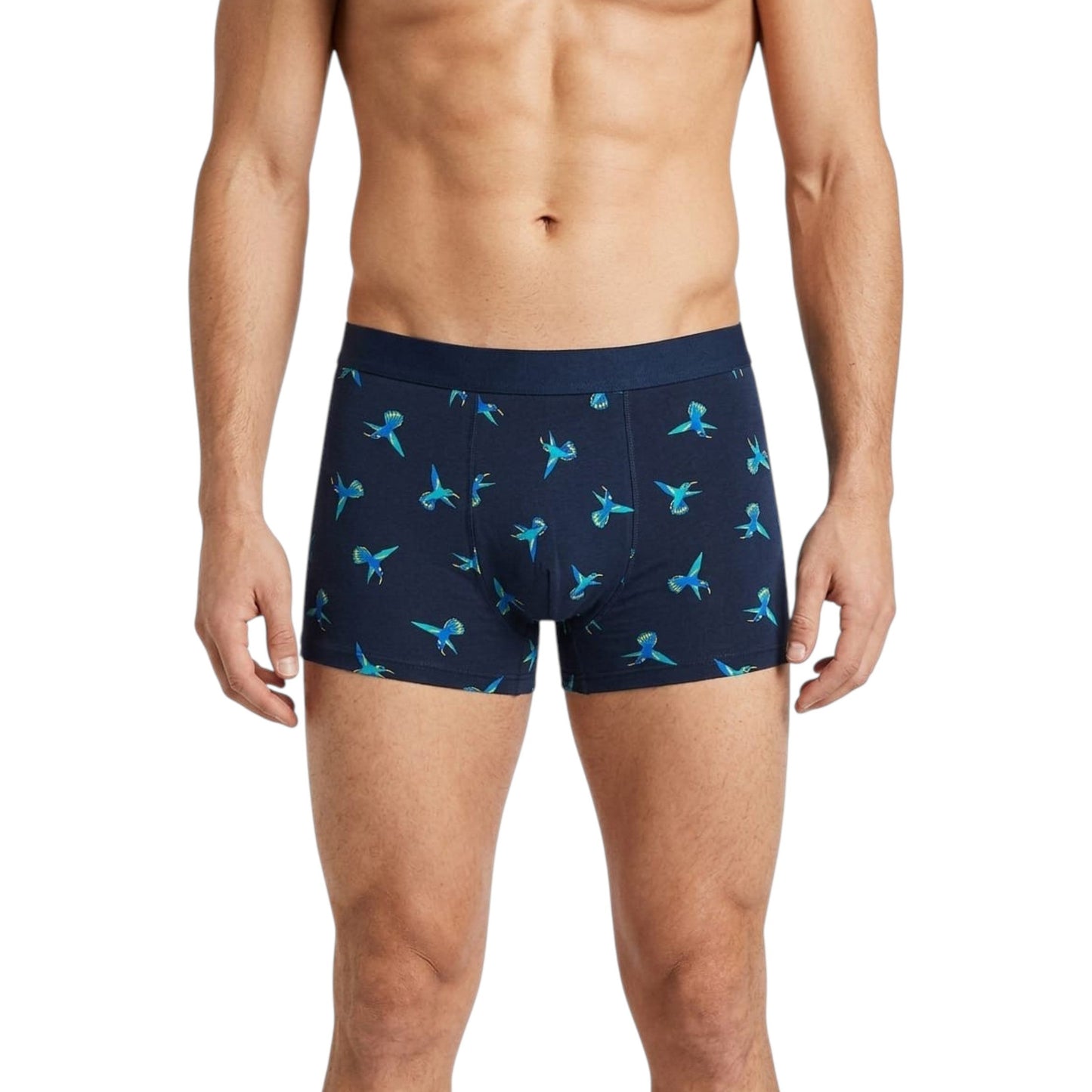 Men's Printed Boxer,Navy