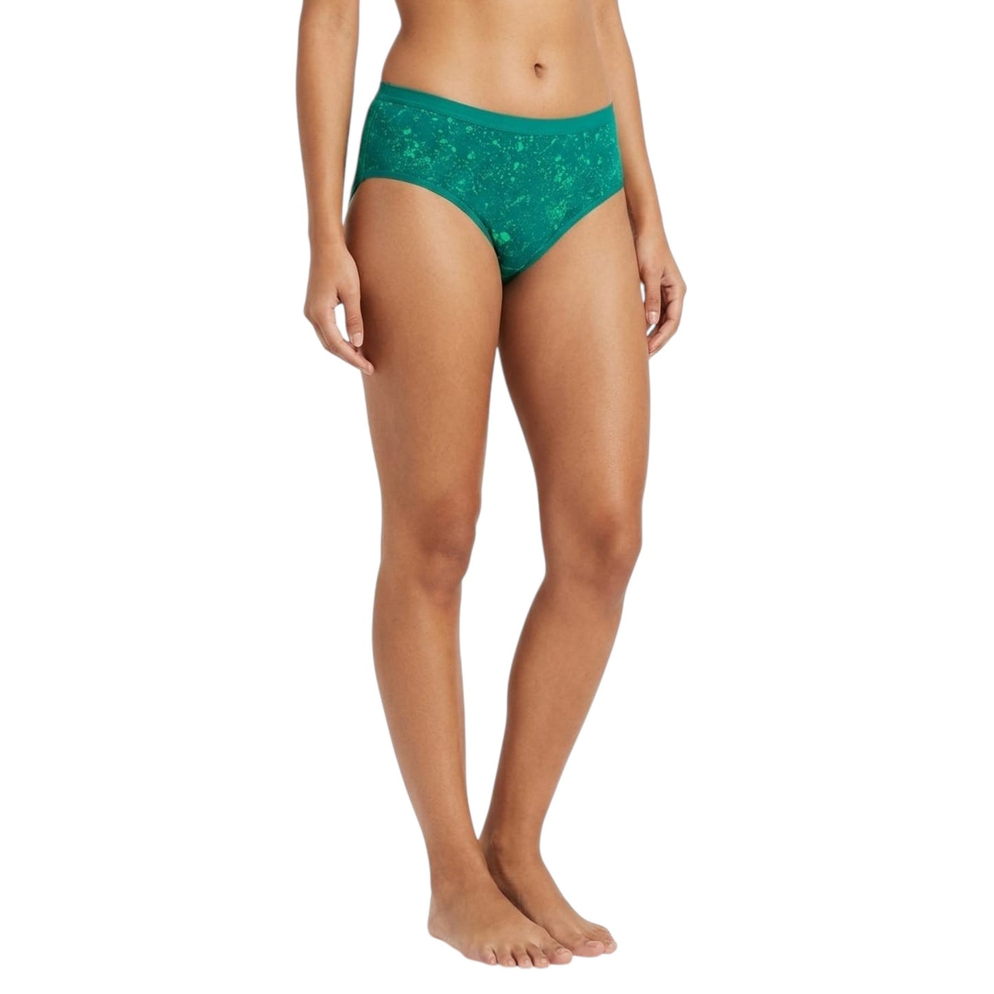 Women's Printed Slip,Green