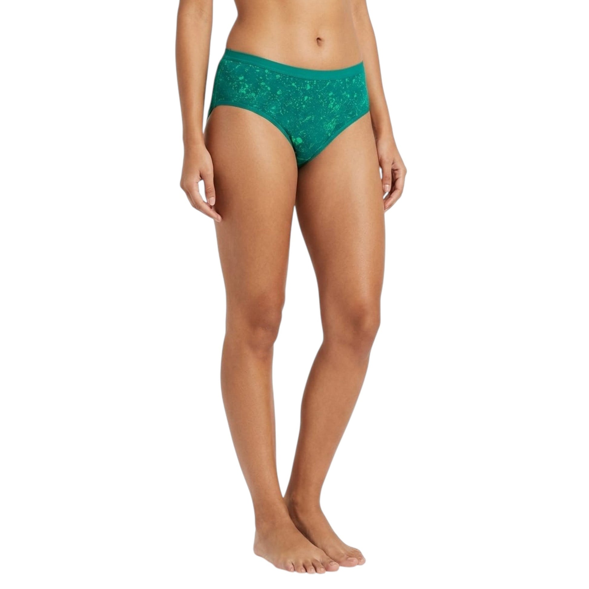 Women's Printed Slip,Green