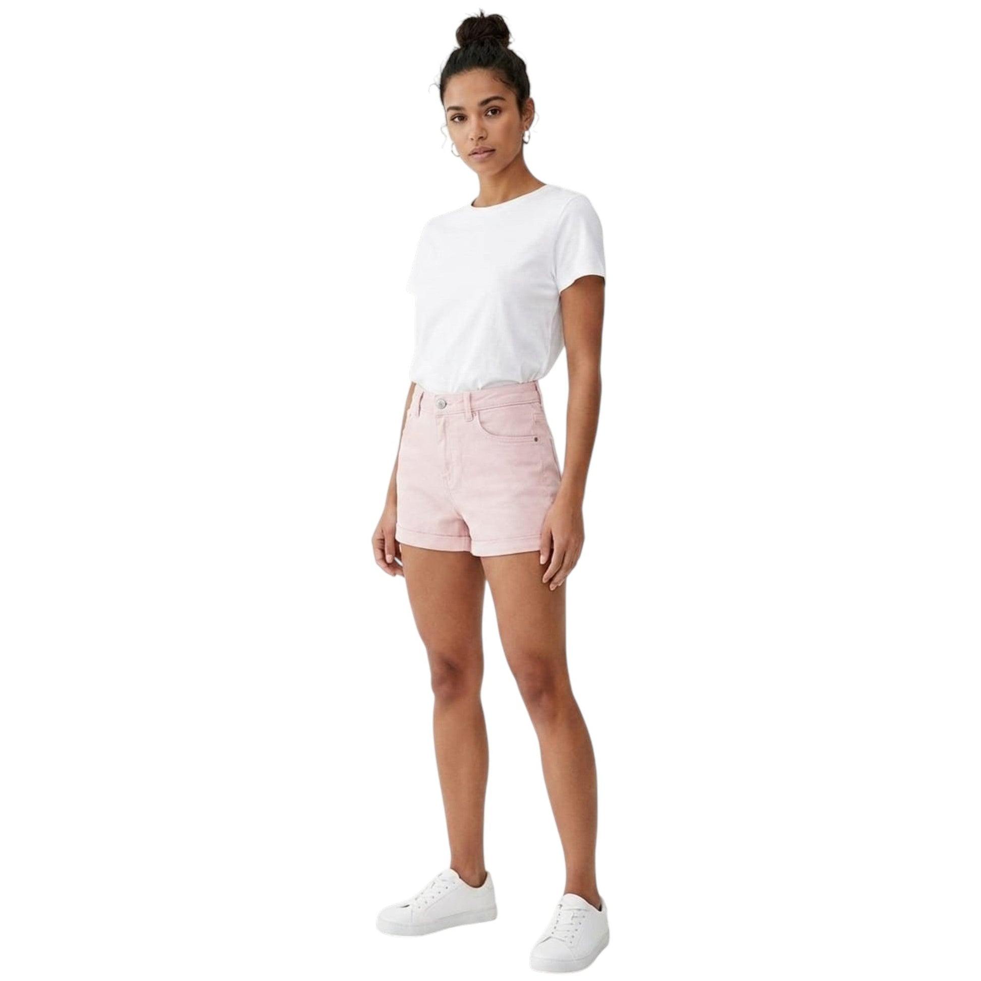 Women's Plain Short,Light Pink