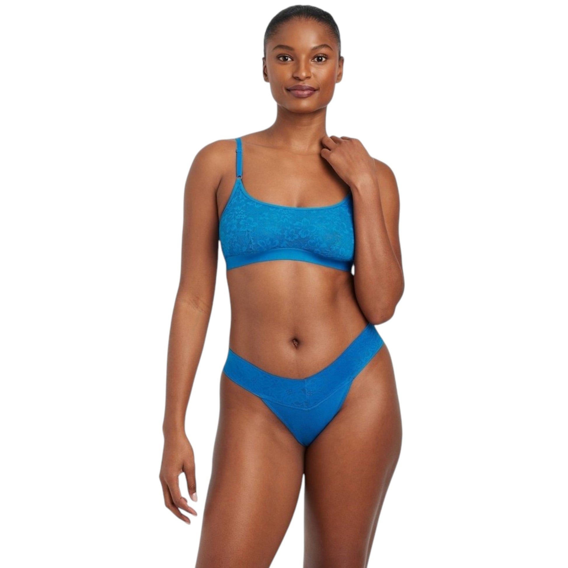 Women's Lace Slip,Blue