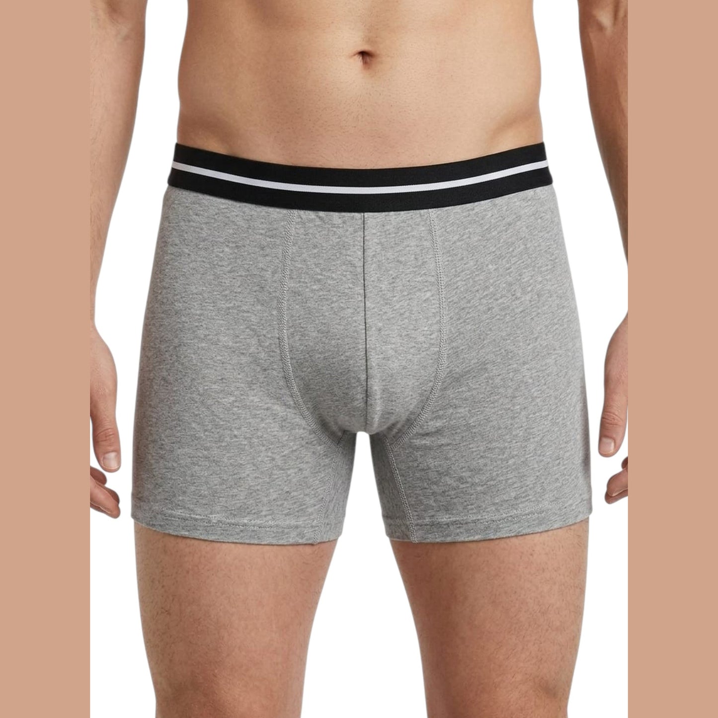 Men's Heather Boxer,Grey