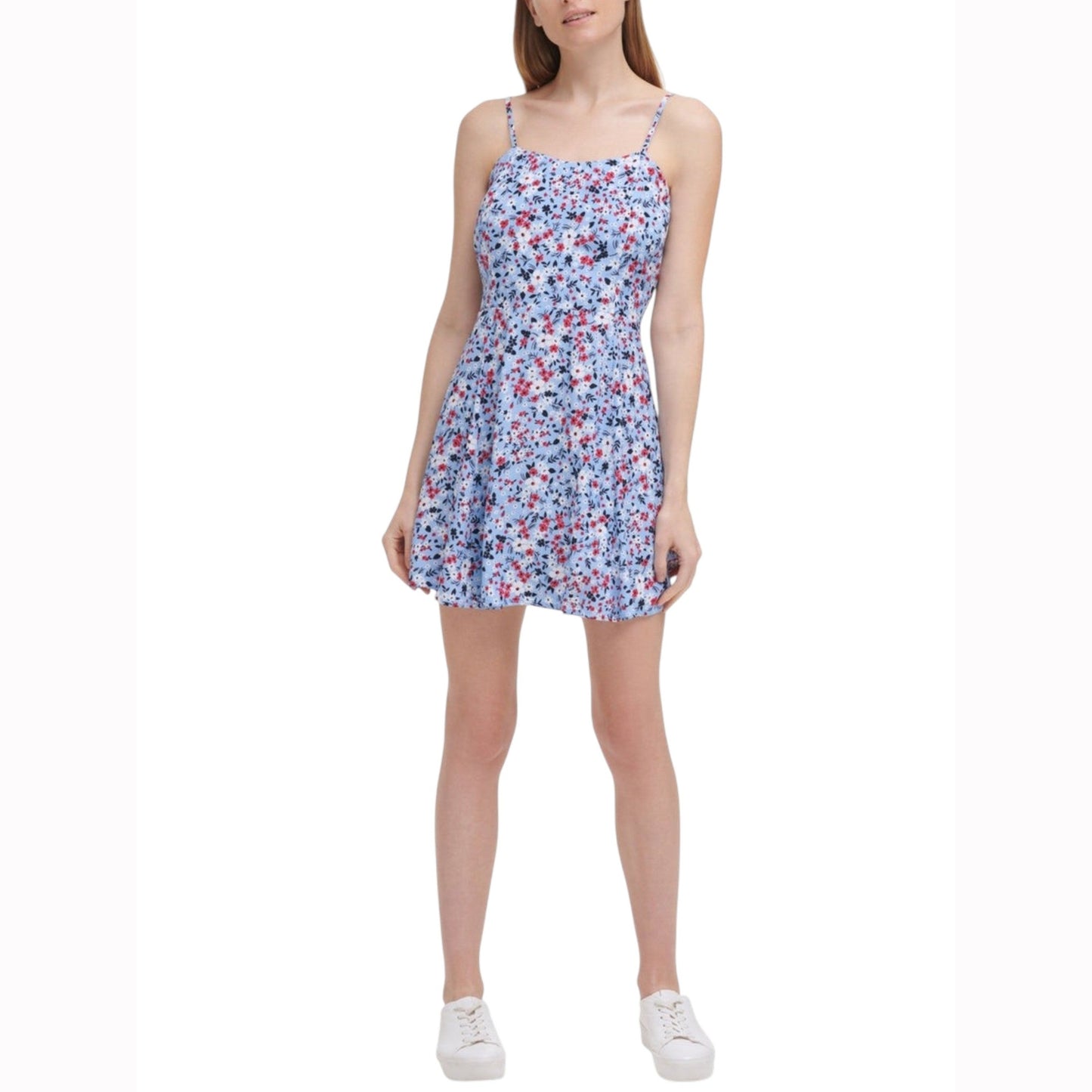 Women's Printed Dress,Blue