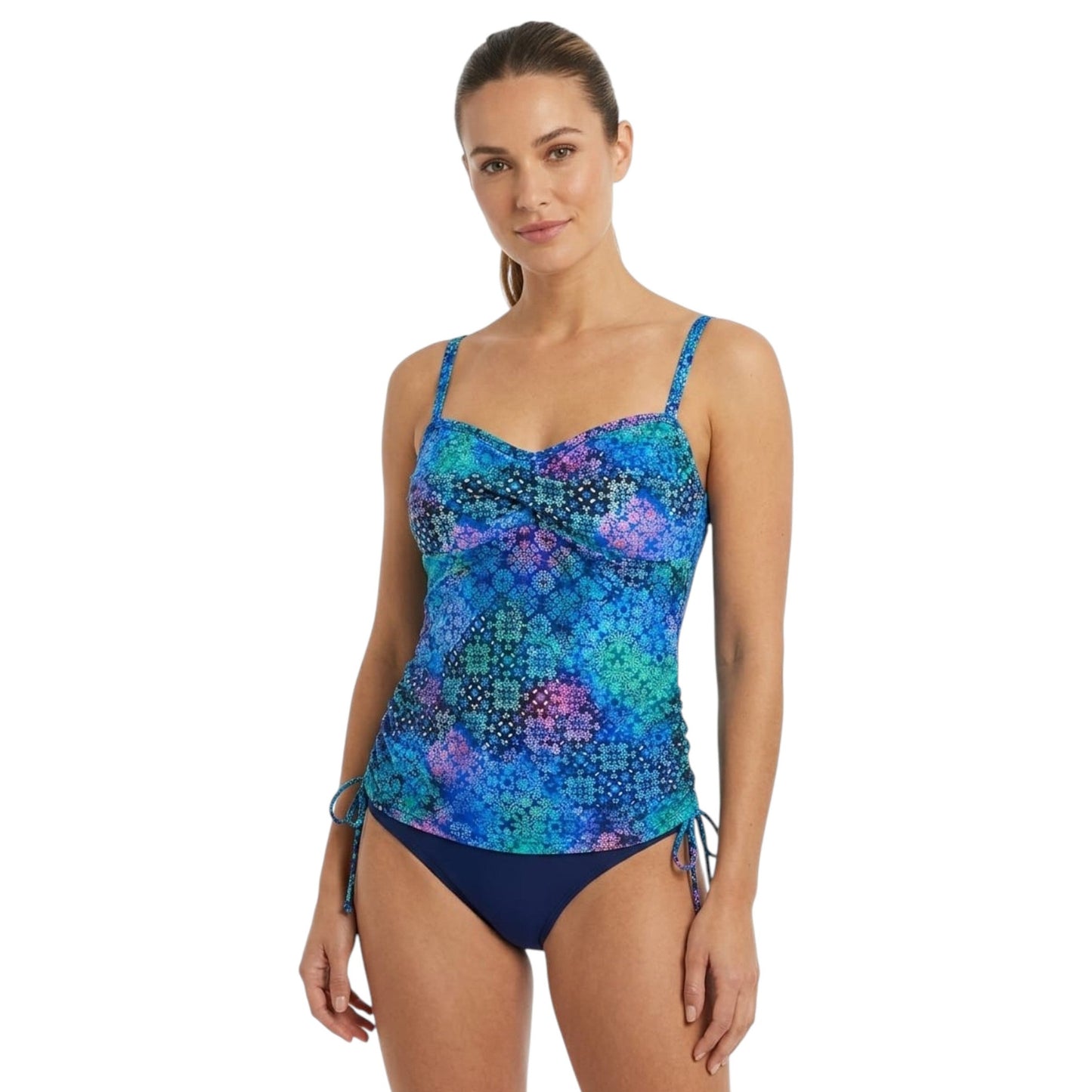 Women's Printed Tankini Top,Multi
