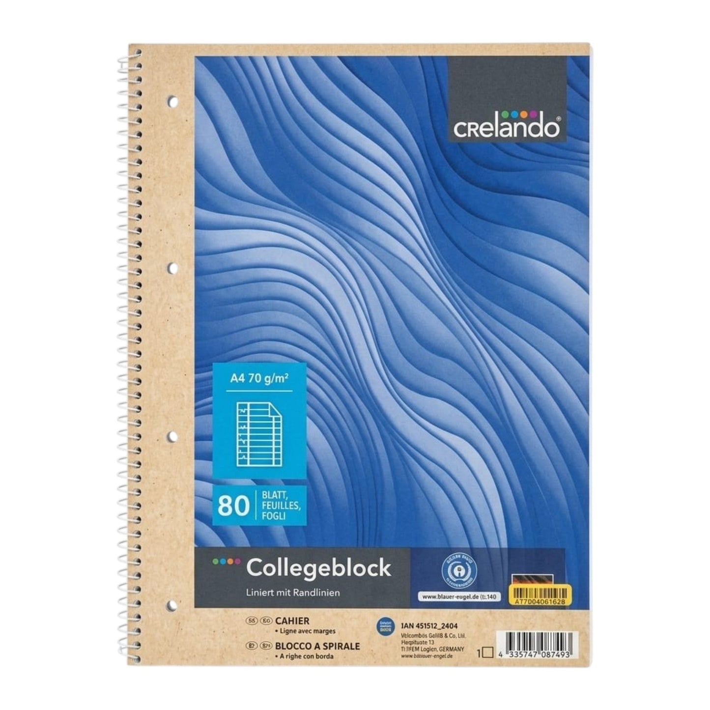 A4 Lined Notebook