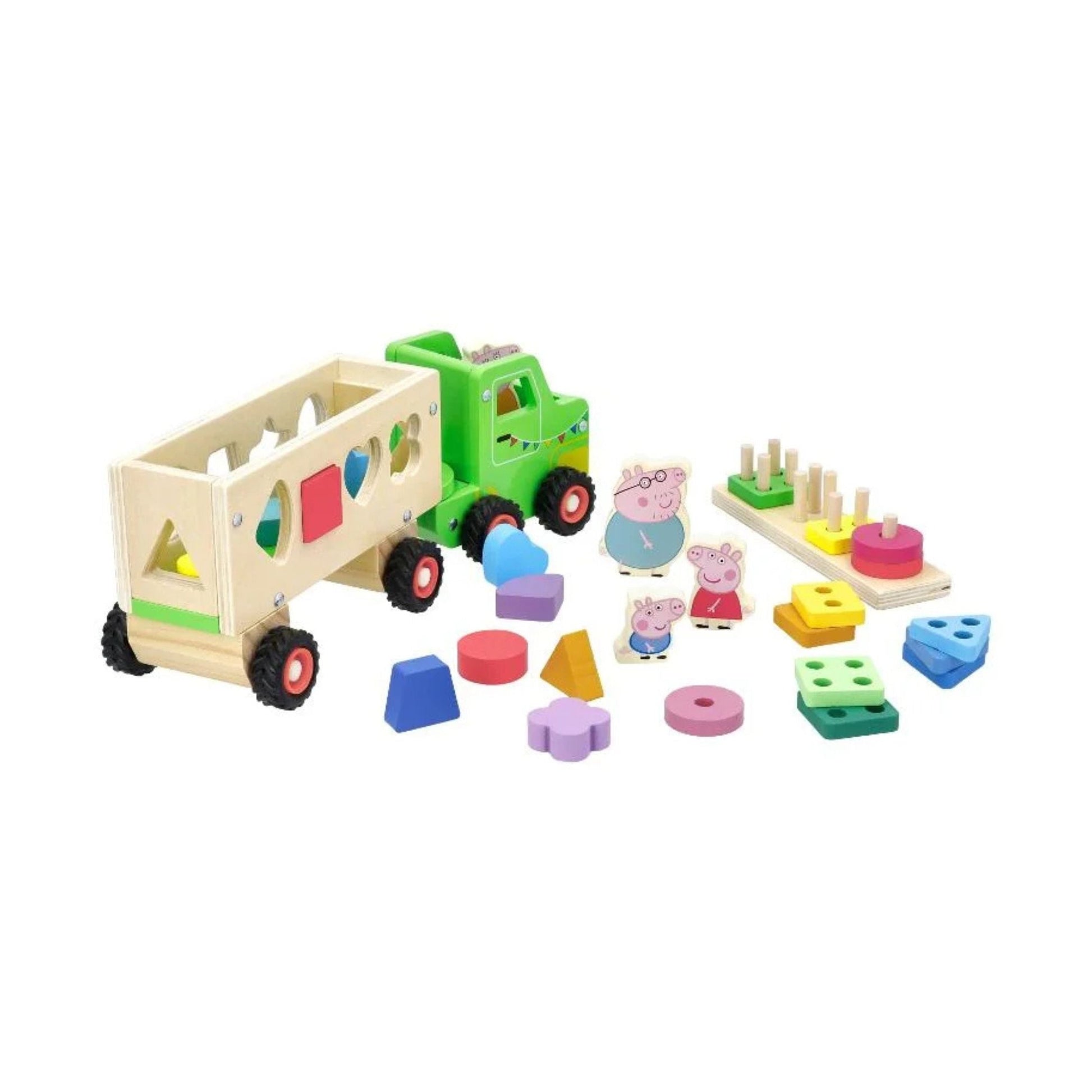 Wooden Truck With Trailer