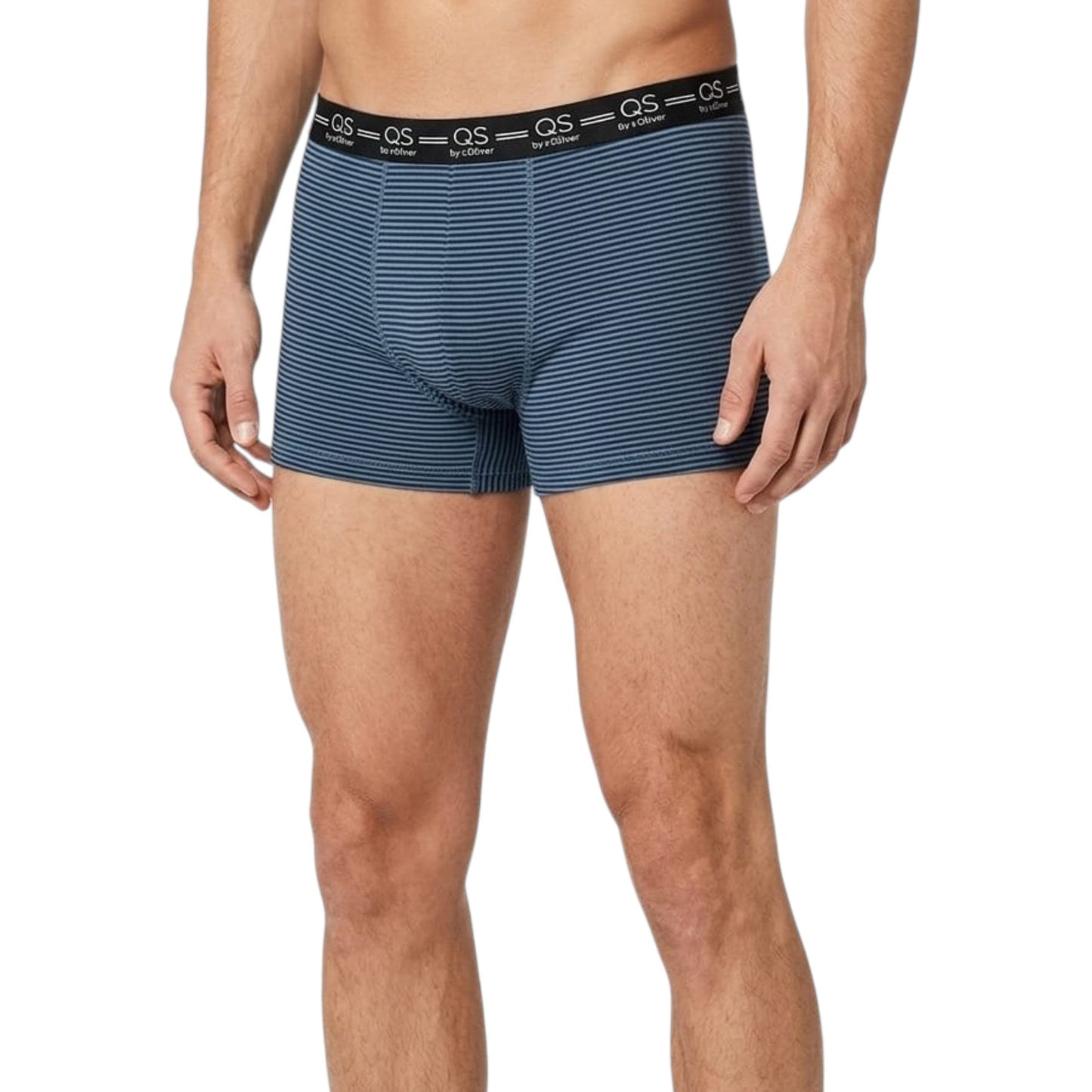 Men's Striped Boxer,Navy