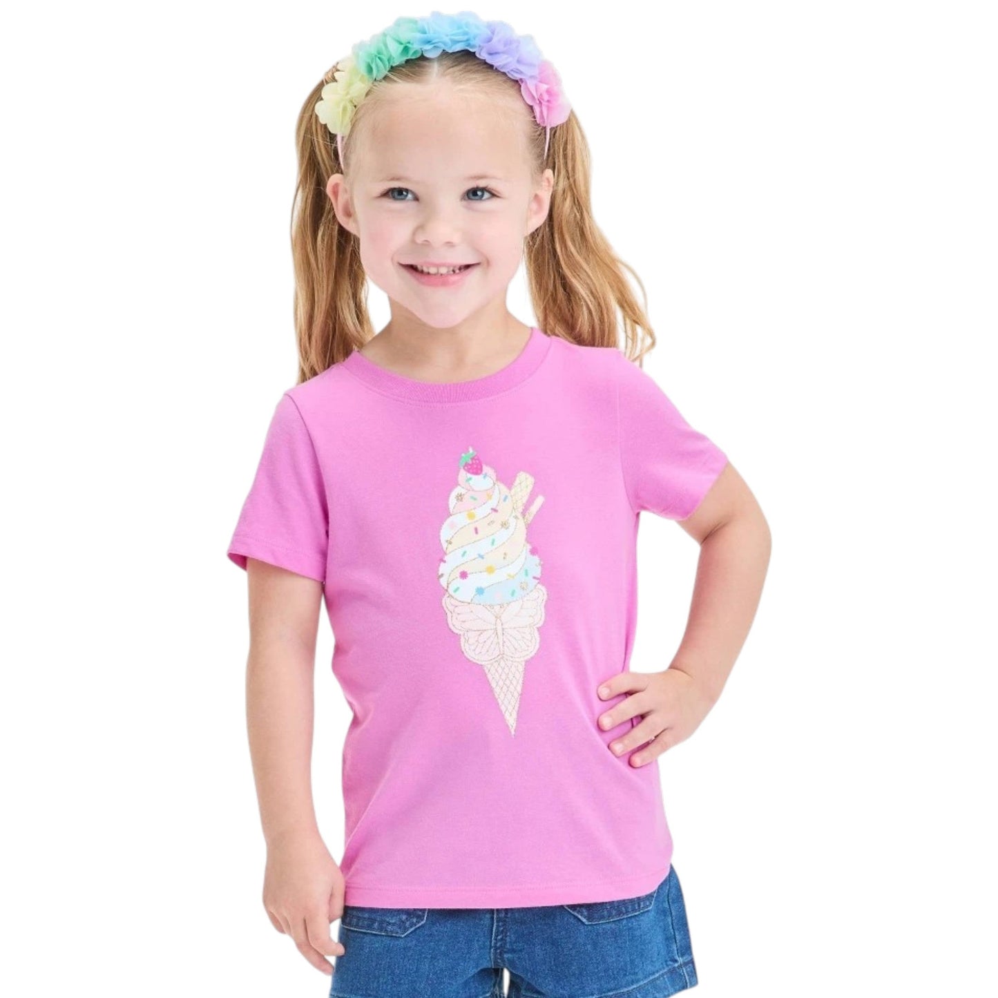Kids Girl's Printed Top,Purple