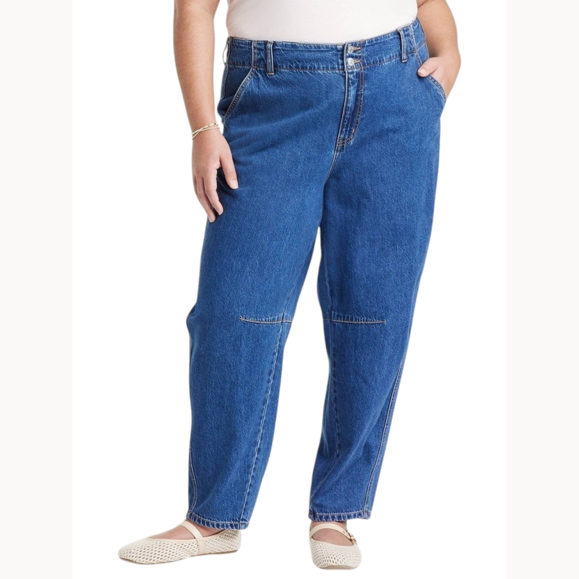 Women's Plain Solid Jeans,Blue