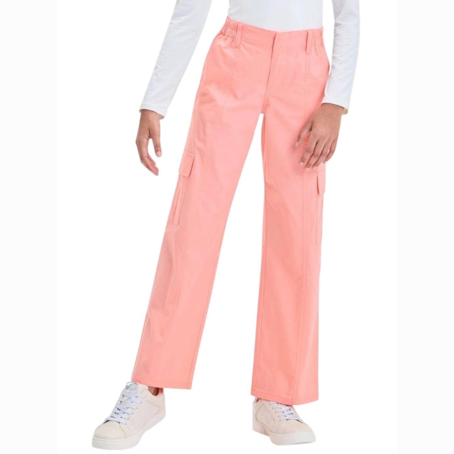 Kids Girl's Plain Solid Pant,Pink