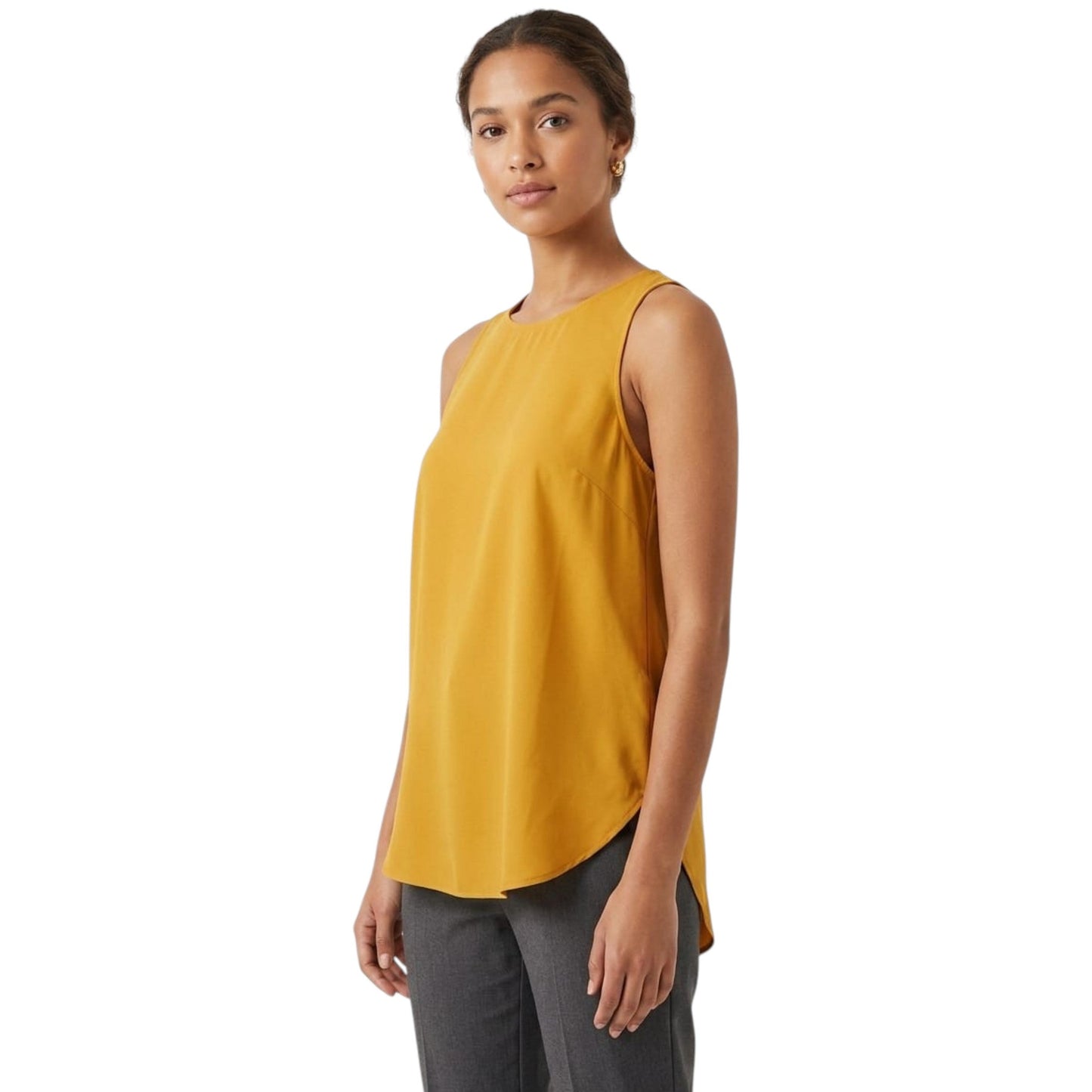 Women's Plain Top,Dark Yellow