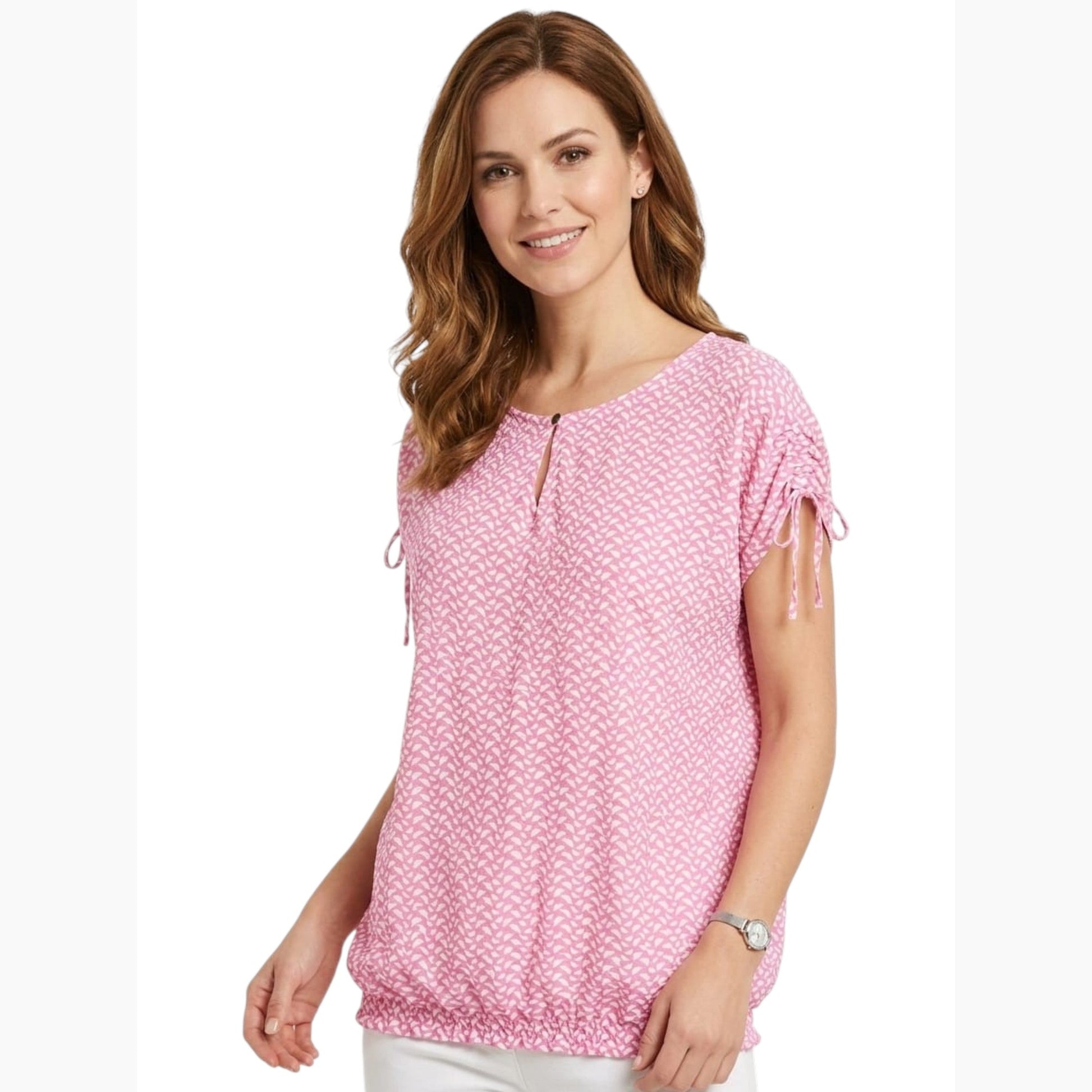 Women's Printed Top,Pink