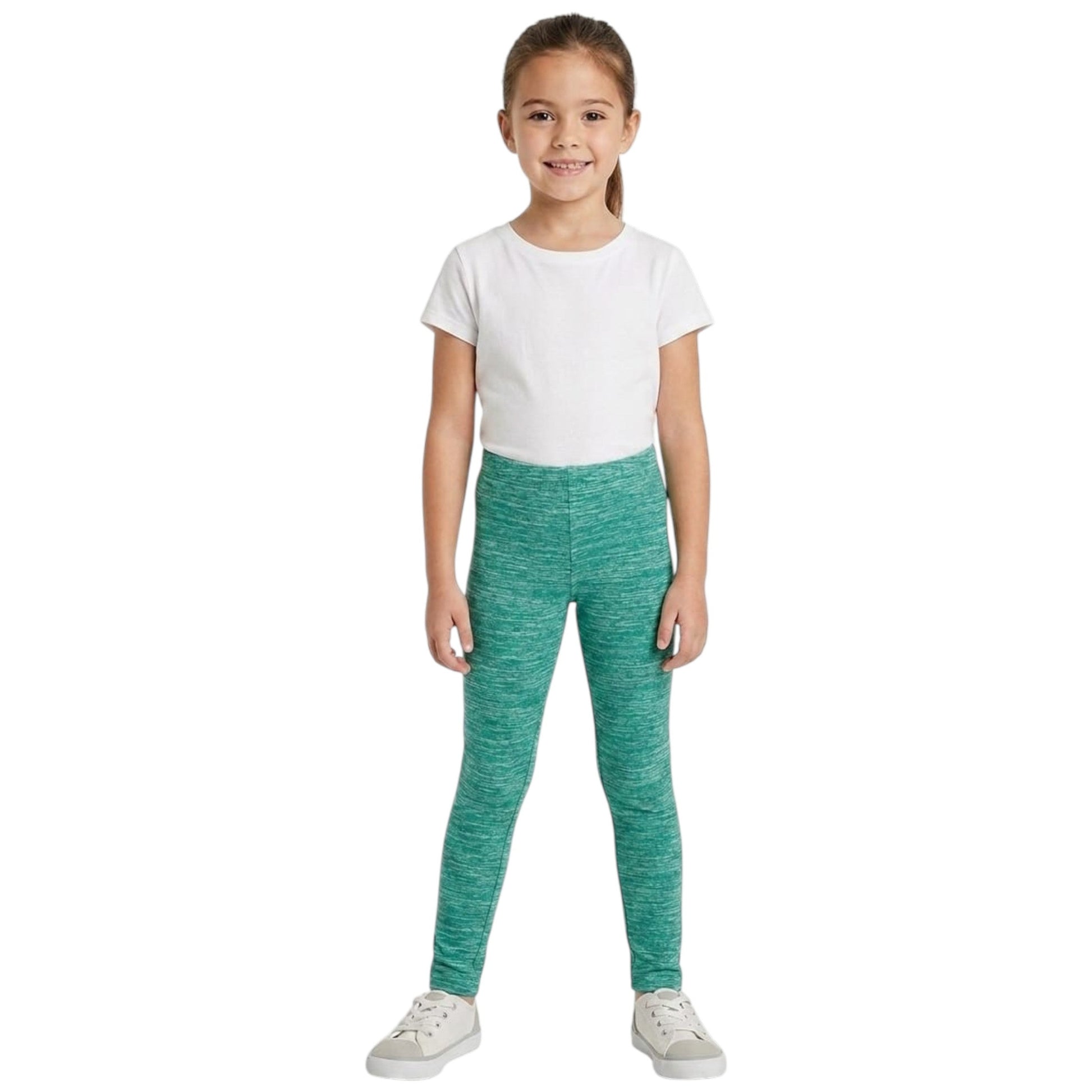 Kids Girl's Heather Legging,Green