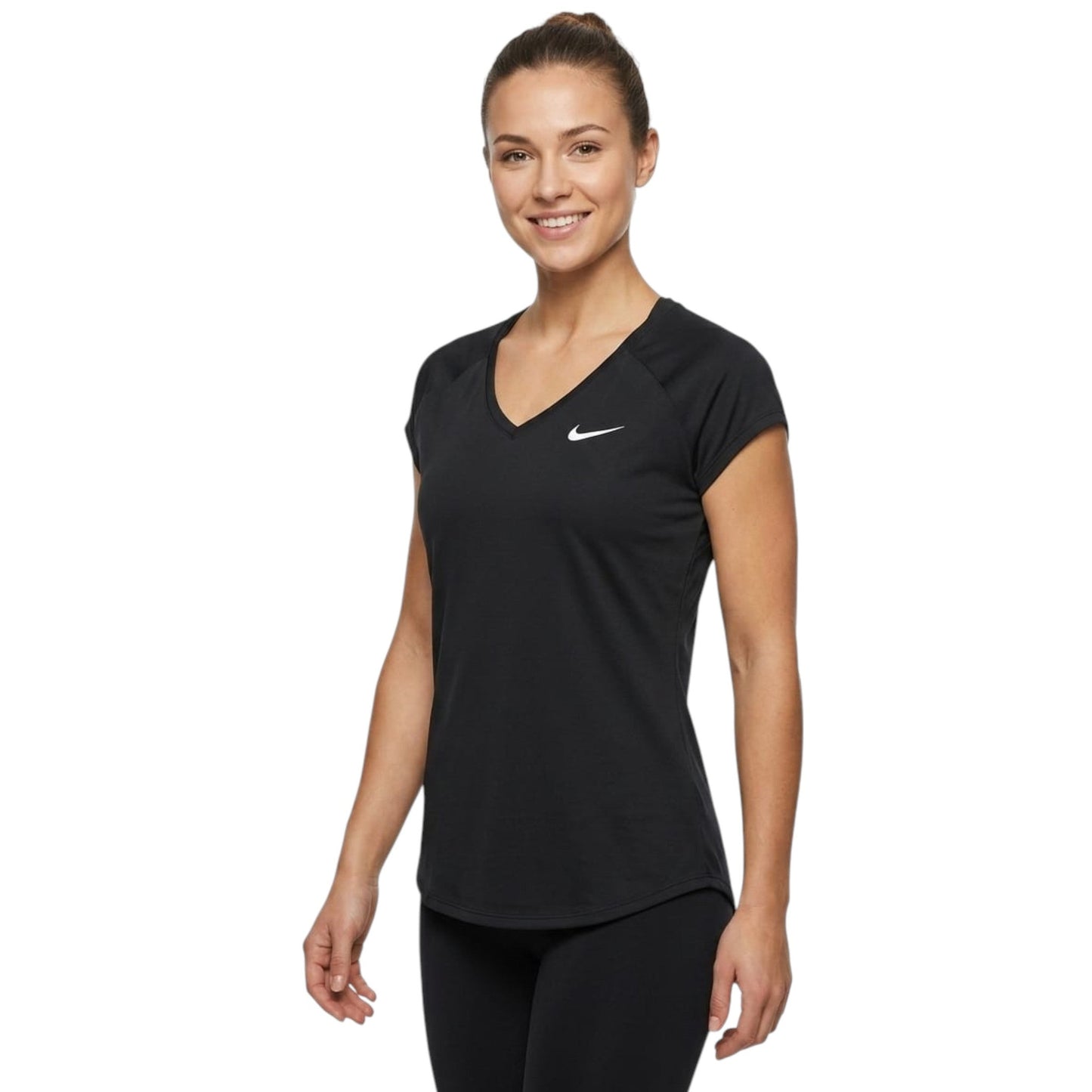 Women's Logo Printed Sport Top,Black