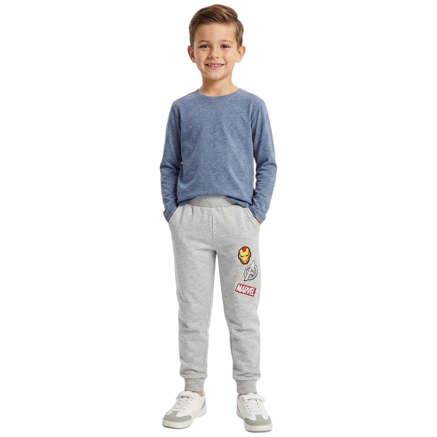 Kids Boy's Printed Pant,Grey