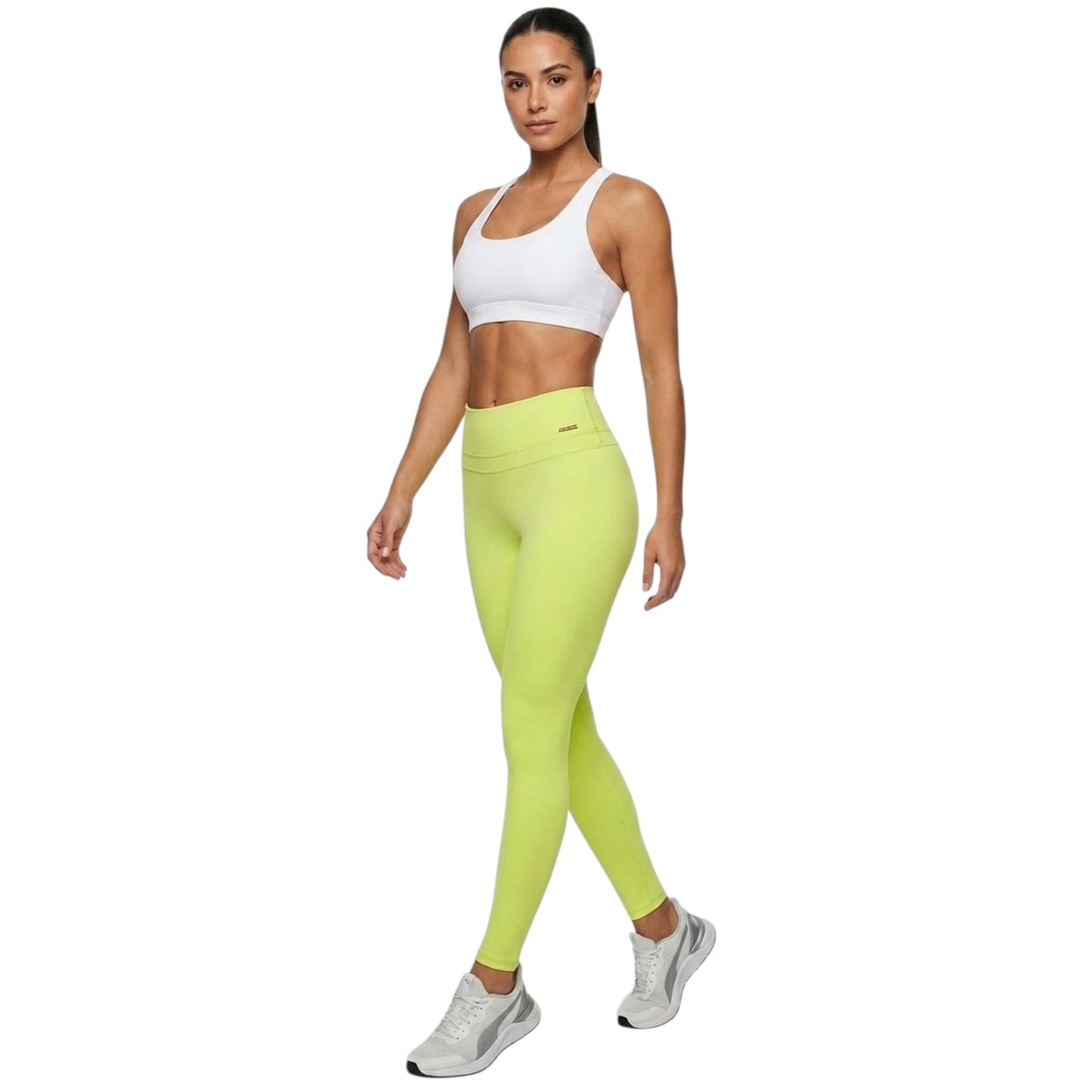 Women's Plain Legging,Lime