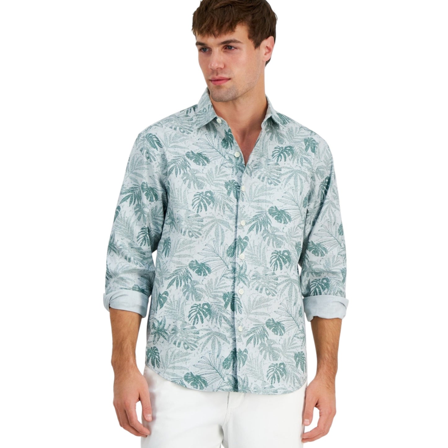 Men's Printed Dress Shirt,Multi