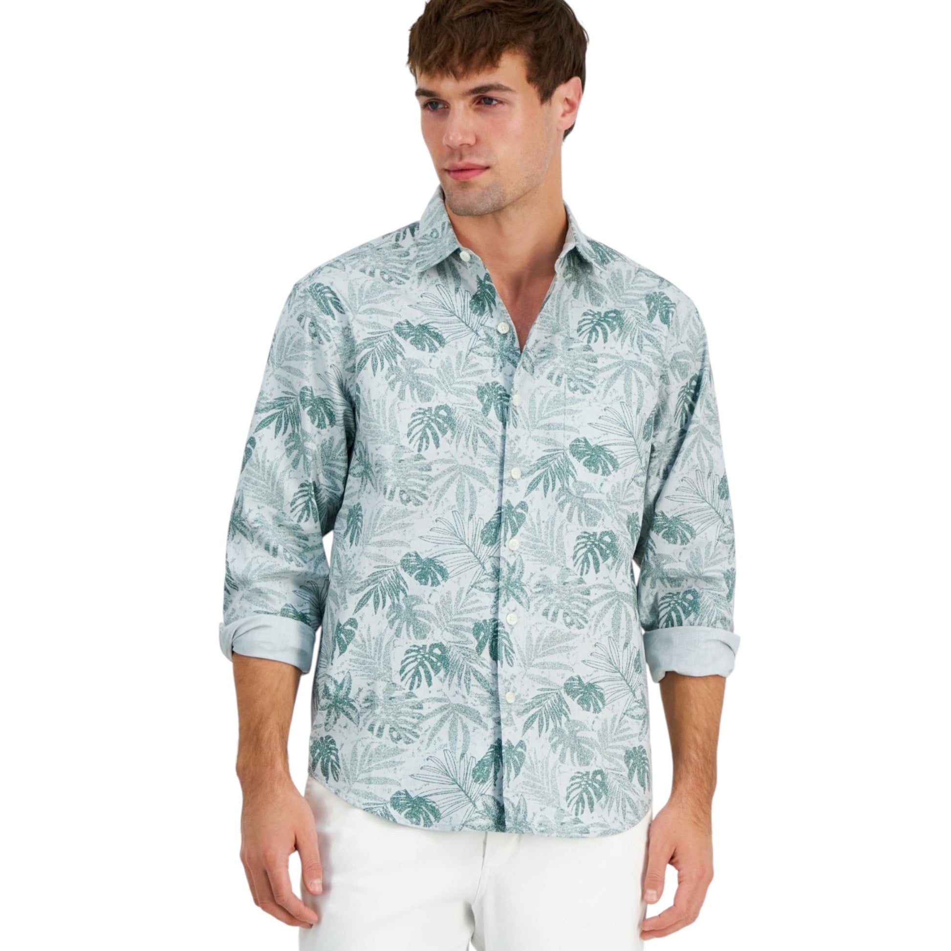 Men's Printed Dress Shirt,Multi